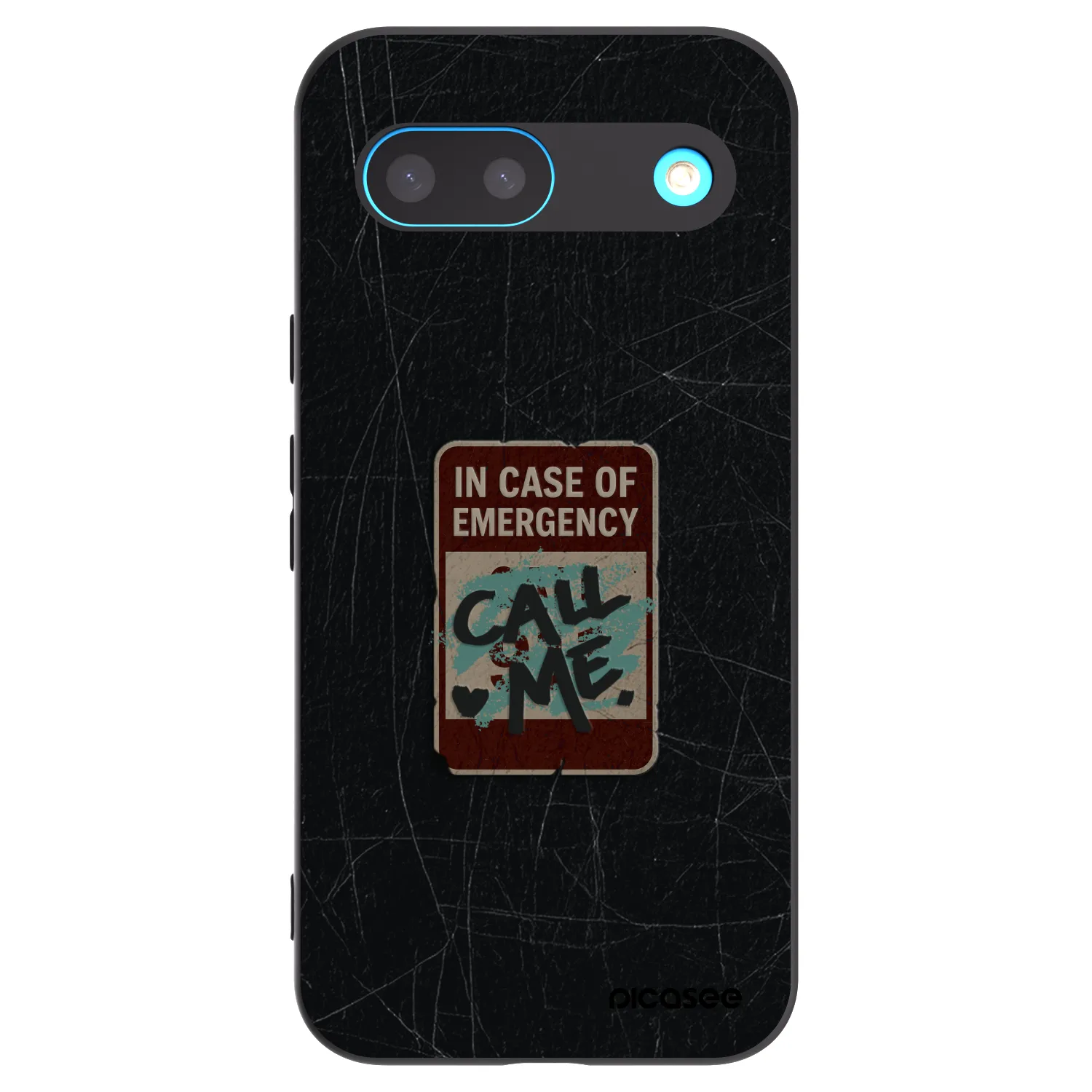 Picasee crna silikonska maskica za Google Pixel 8 - EMERGENCY