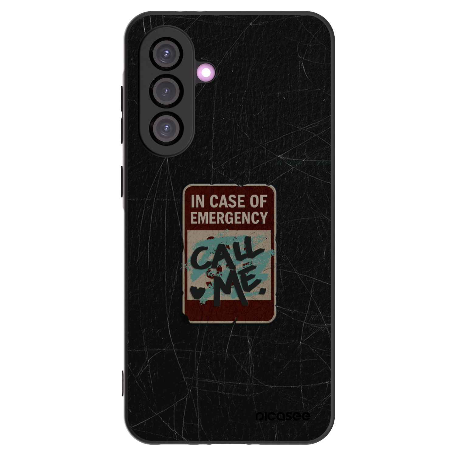 Crna silikonska maskica za Samsung Galaxy A36 5G - EMERGENCY