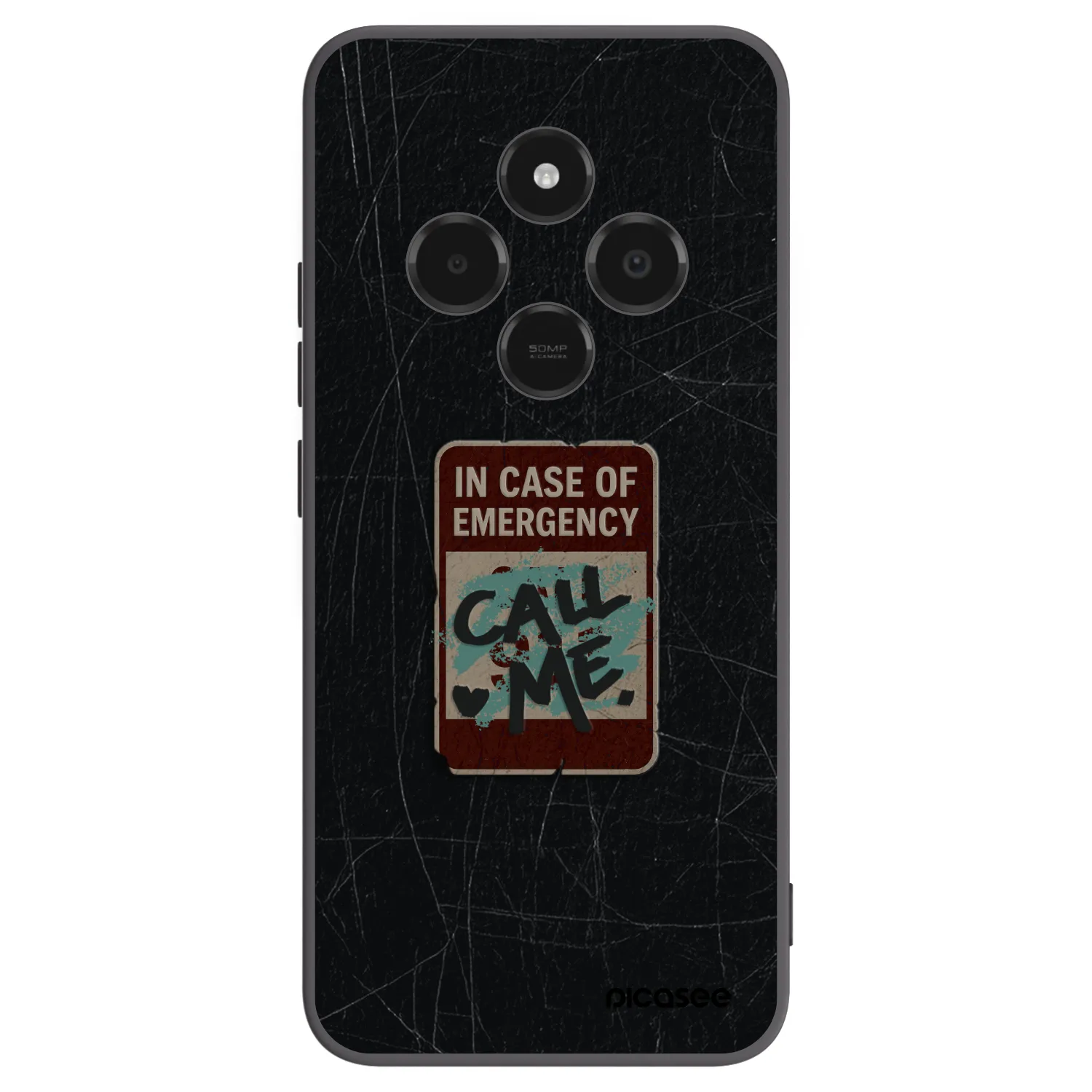 Picasee crna silikonska maskica za Xiaomi Poco C75 - EMERGENCY