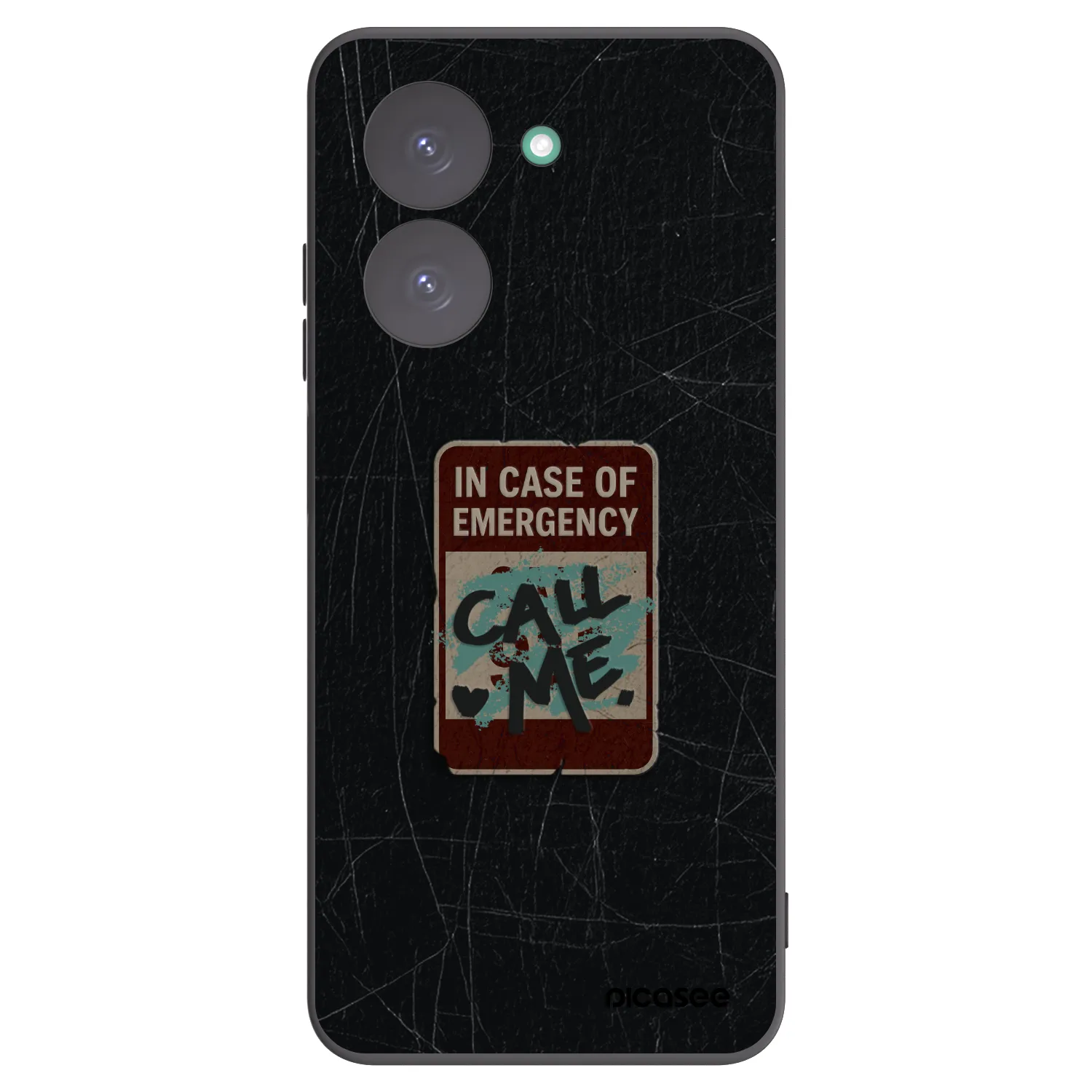 Picasee crna silikonska maskica za Xiaomi Redmi A5 - EMERGENCY