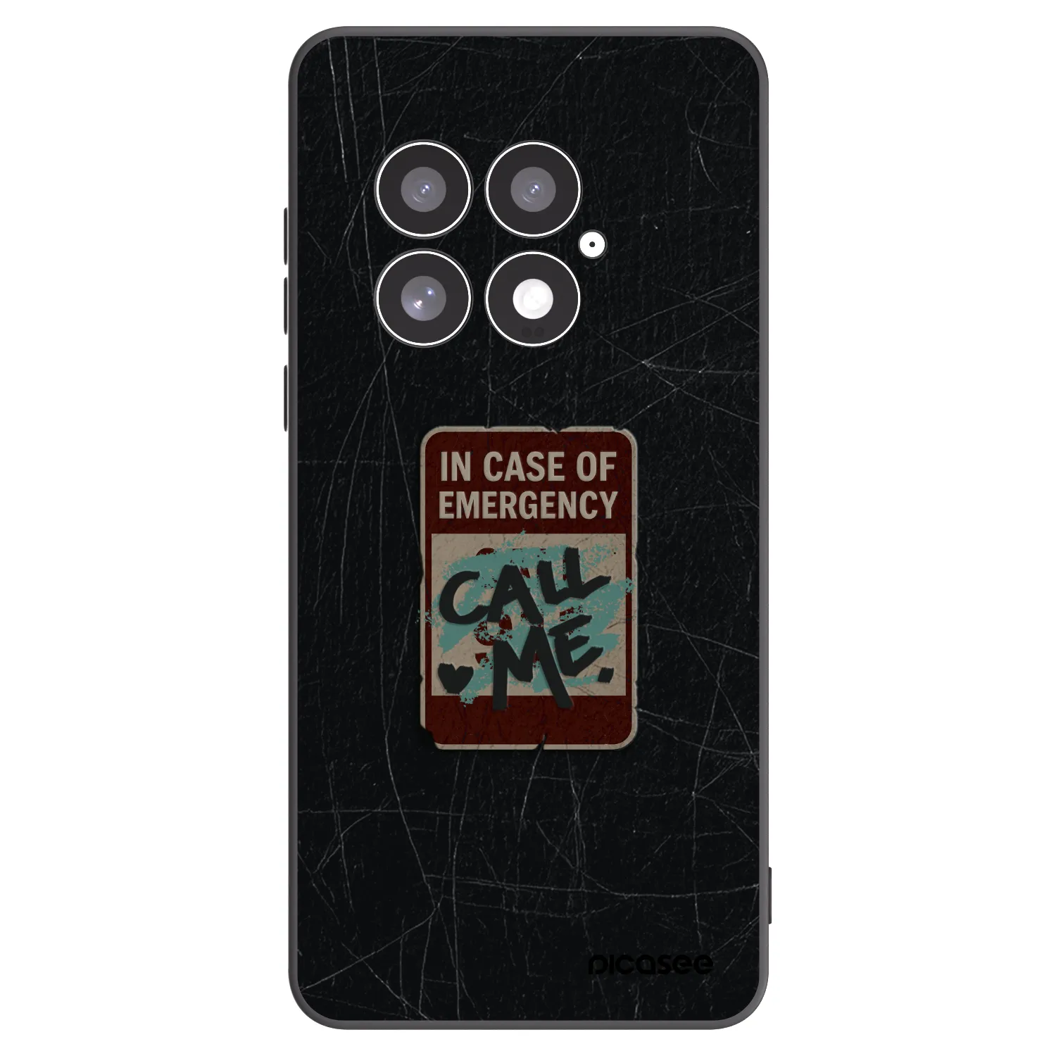 Picasee crna silikonska maskica za OnePlus 13 5G - EMERGENCY