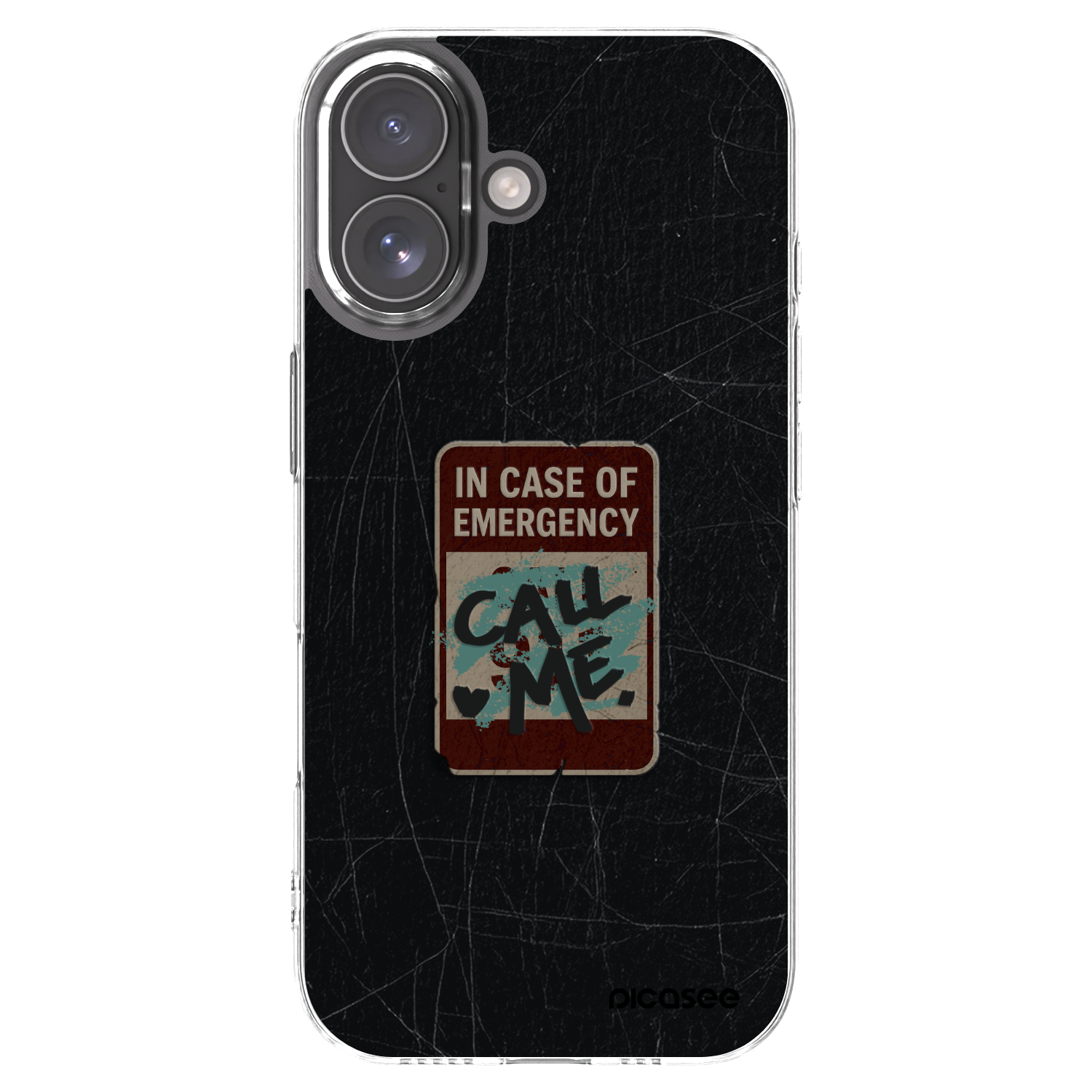 Picasee silikonska prozirna maskica za Apple iPhone 17 - EMERGENCY