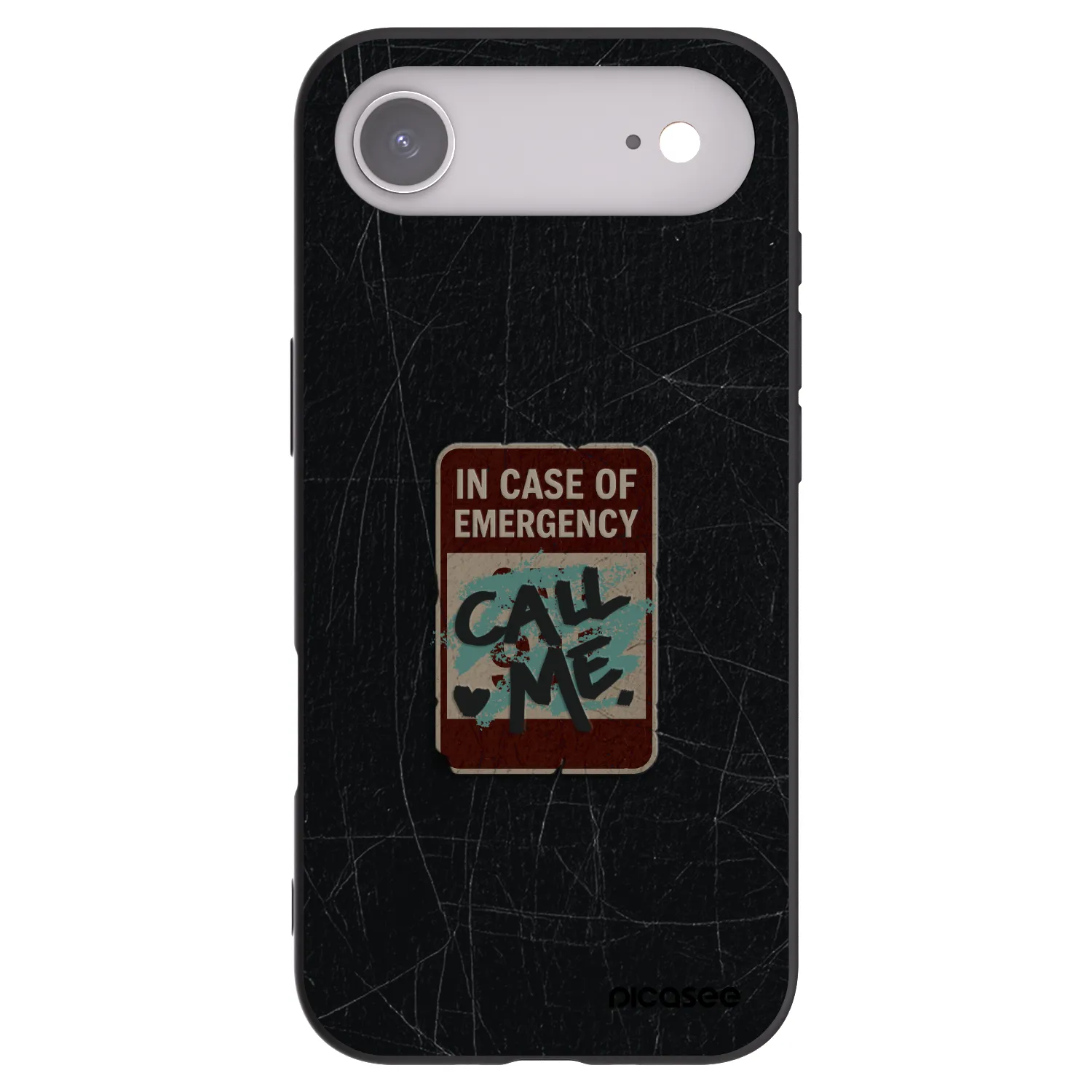 Picasee crna silikonska maskica za Apple iPhone Air - EMERGENCY