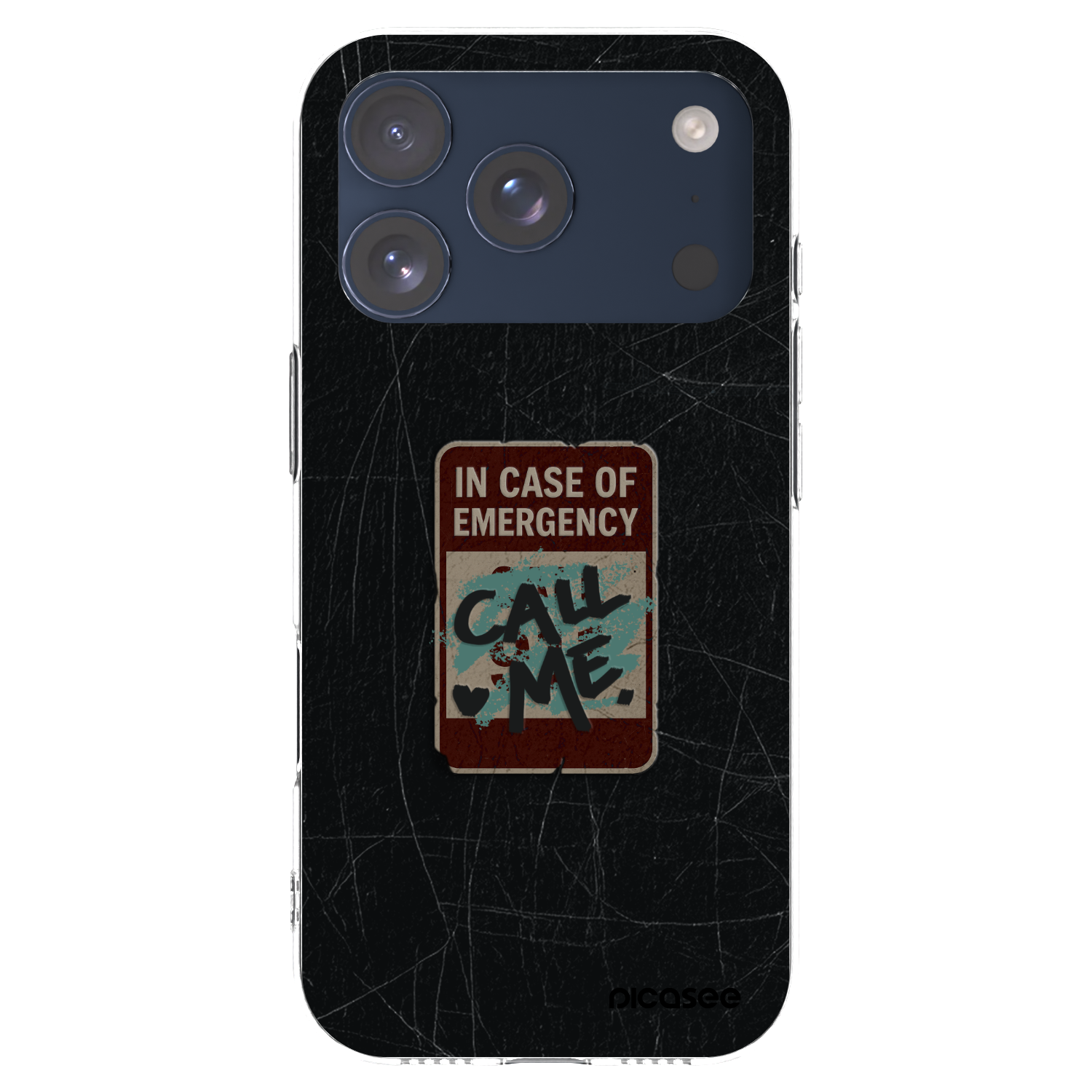 Picasee silikonska prozirna maskica za Apple iPhone 17 Pro - EMERGENCY