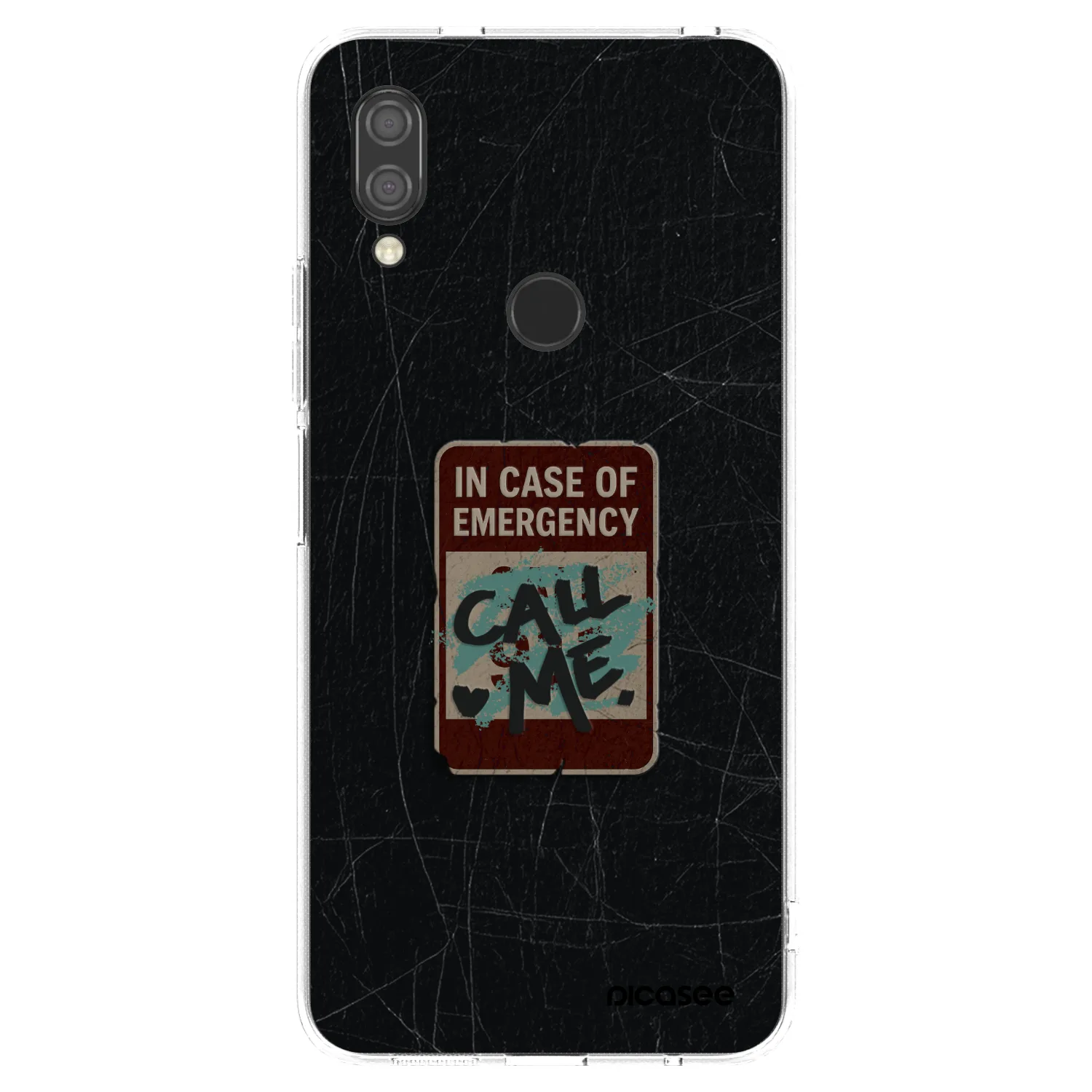 Picasee silikonska prozirna maskica za Xiaomi Redmi 7 - EMERGENCY