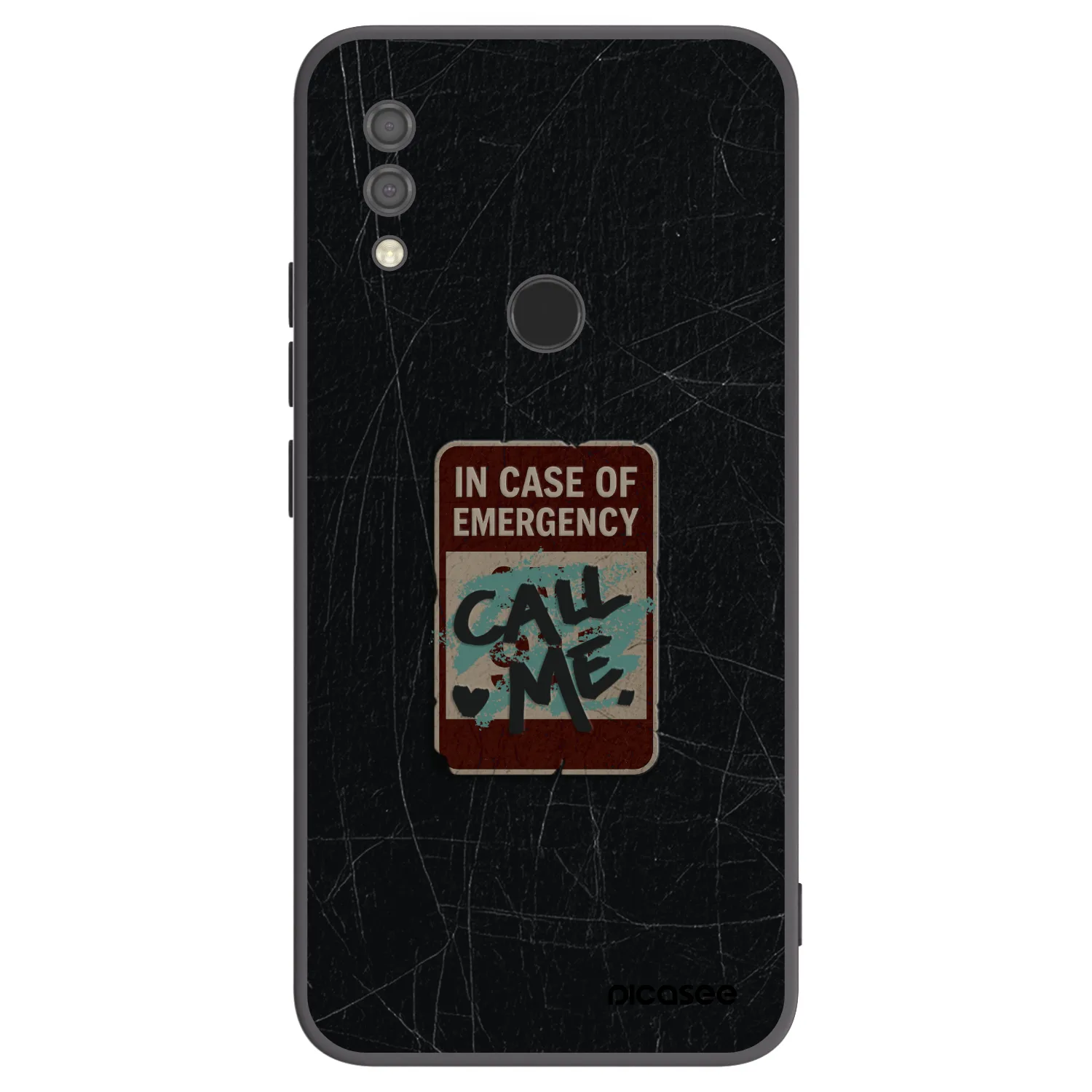 Picasee crna silikonska maskica za Xiaomi Redmi 7 - EMERGENCY