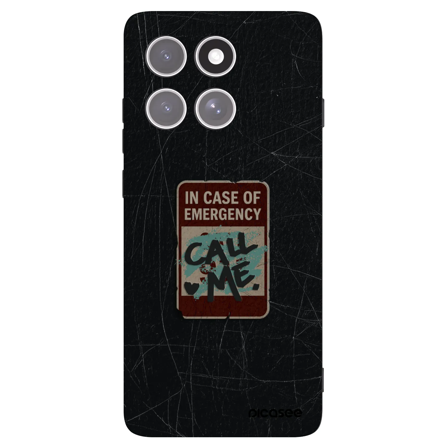 Picasee crna silikonska maskica za Motorola Edge 60 Pro - EMERGENCY