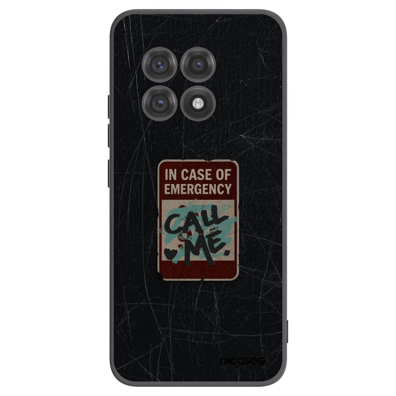 Picasee crna silikonska maskica za OnePlus 13R 5G - EMERGENCY