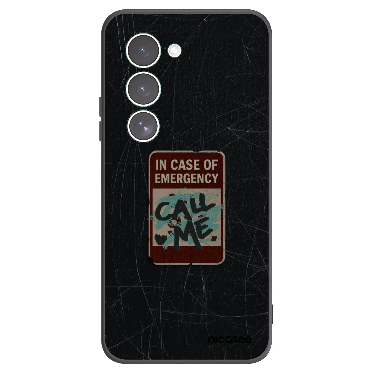 Picasee crna silikonska maskica za Xiaomi Redmi 15 5G - EMERGENCY