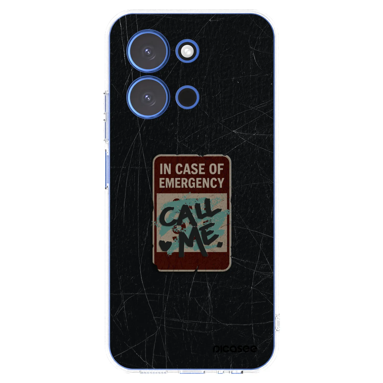 Picasee silikonska prozirna maskica za Xiaomi Redmi 15C 4G - EMERGENCY
