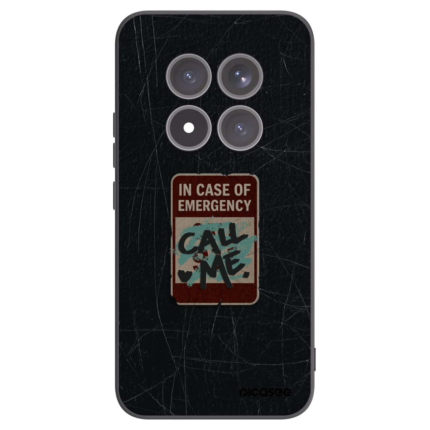Picasee crna silikonska maskica za Xiaomi Redmi Note 15 Pro+ - EMERGENCY