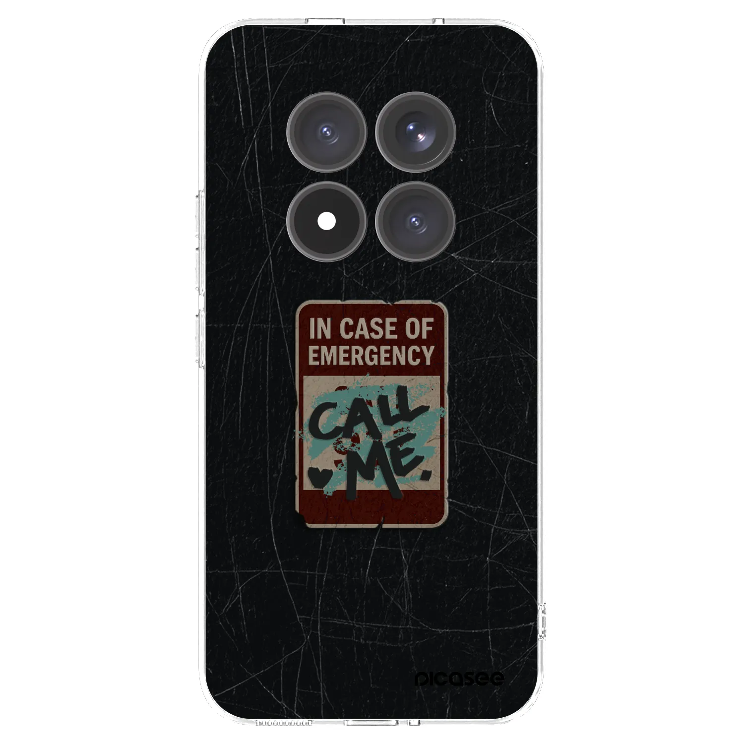 Picasee silikonska prozirna maskica za Xiaomi Redmi Note 15 Pro+ - EMERGENCY