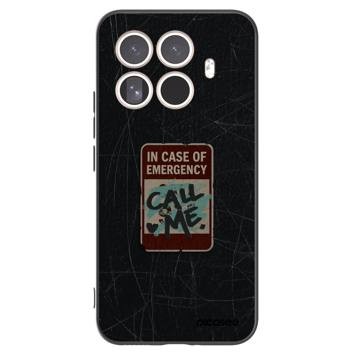 Picasee crna silikonska maskica za Xiaomi 15T Pro - EMERGENCY