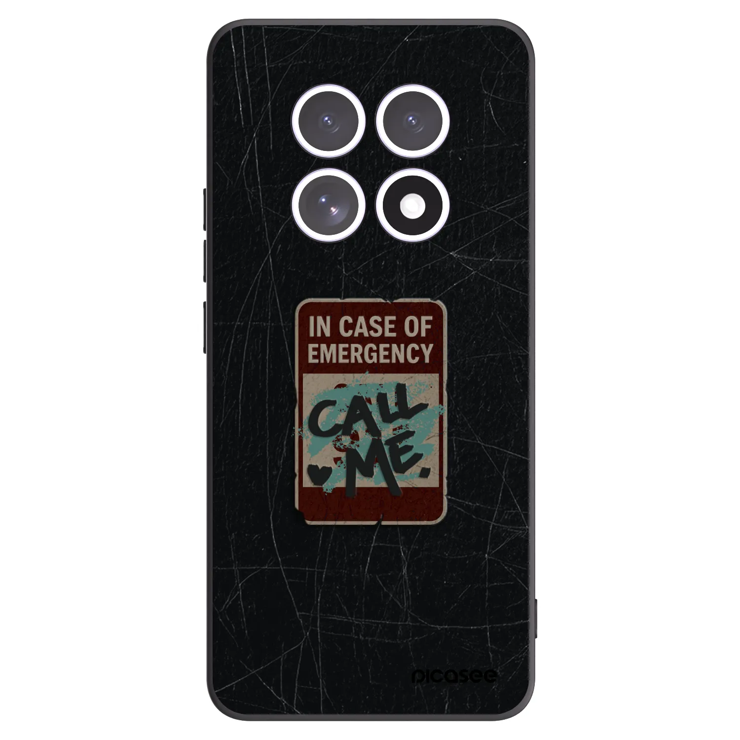 Picasee crna silikonska maskica za Xiaomi Redmi Note 15 - EMERGENCY