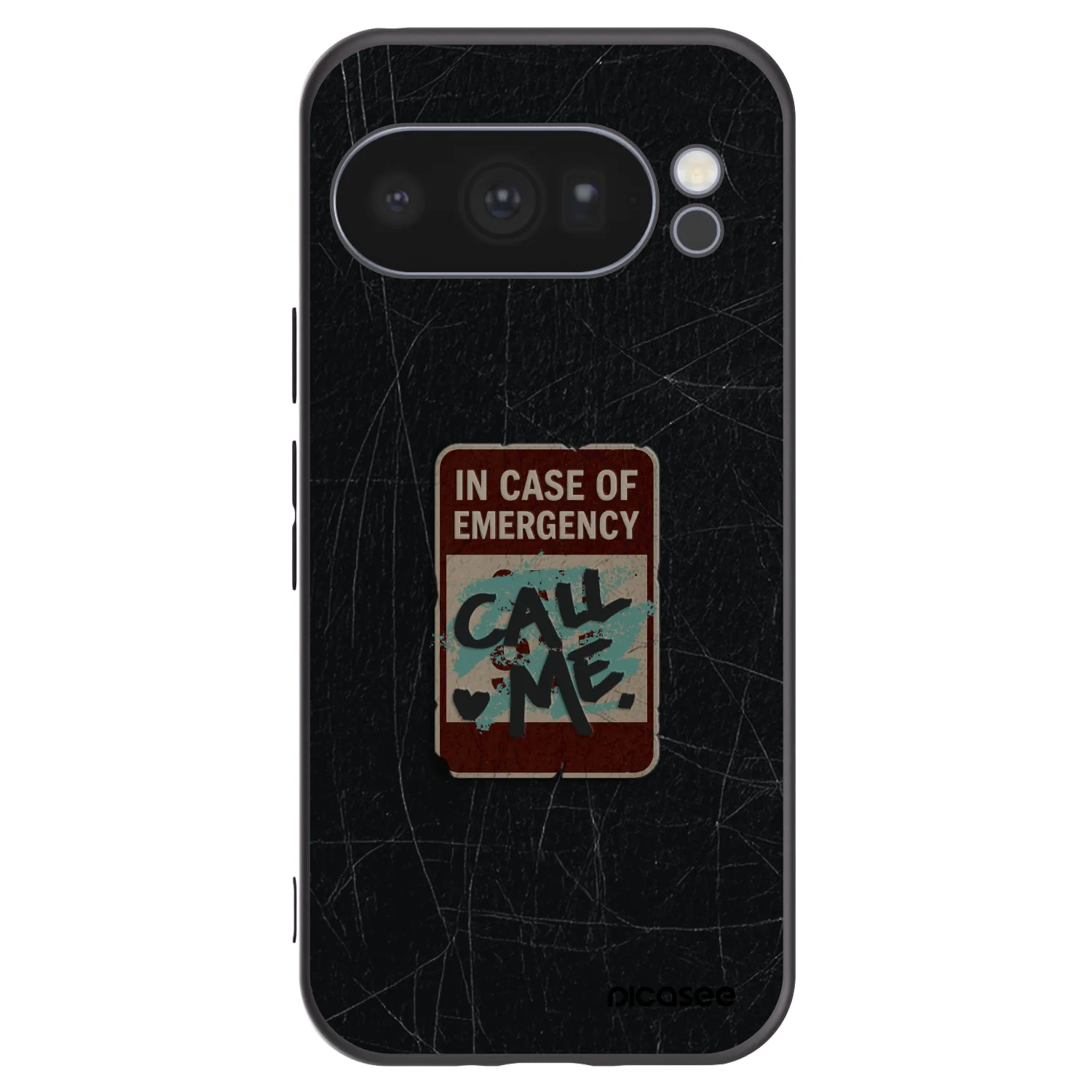 Picasee crna silikonska maskica za Google Pixel 10 Pro - EMERGENCY