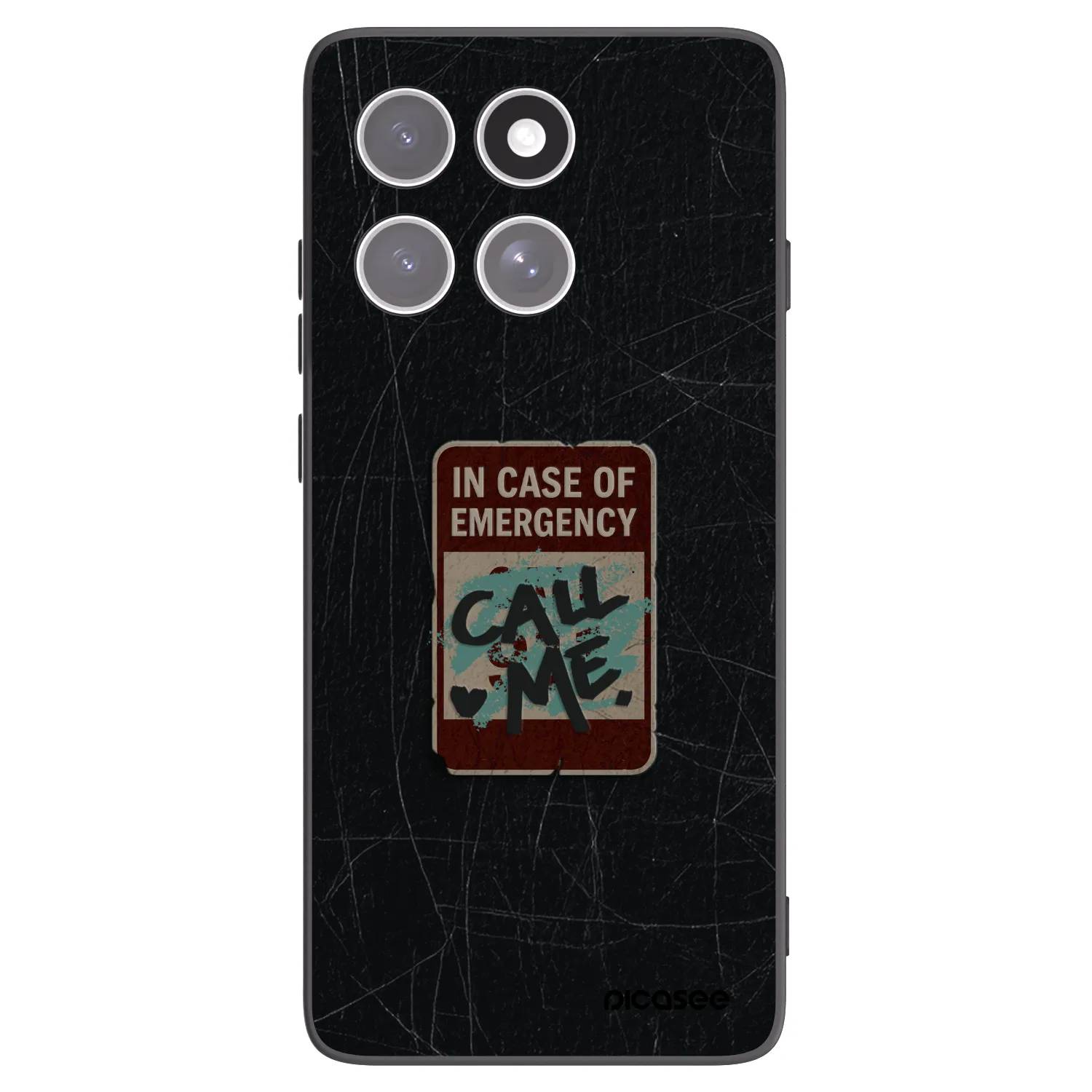 Picasee crna silikonska maskica za Motorola Edge 60 Fusion - EMERGENCY