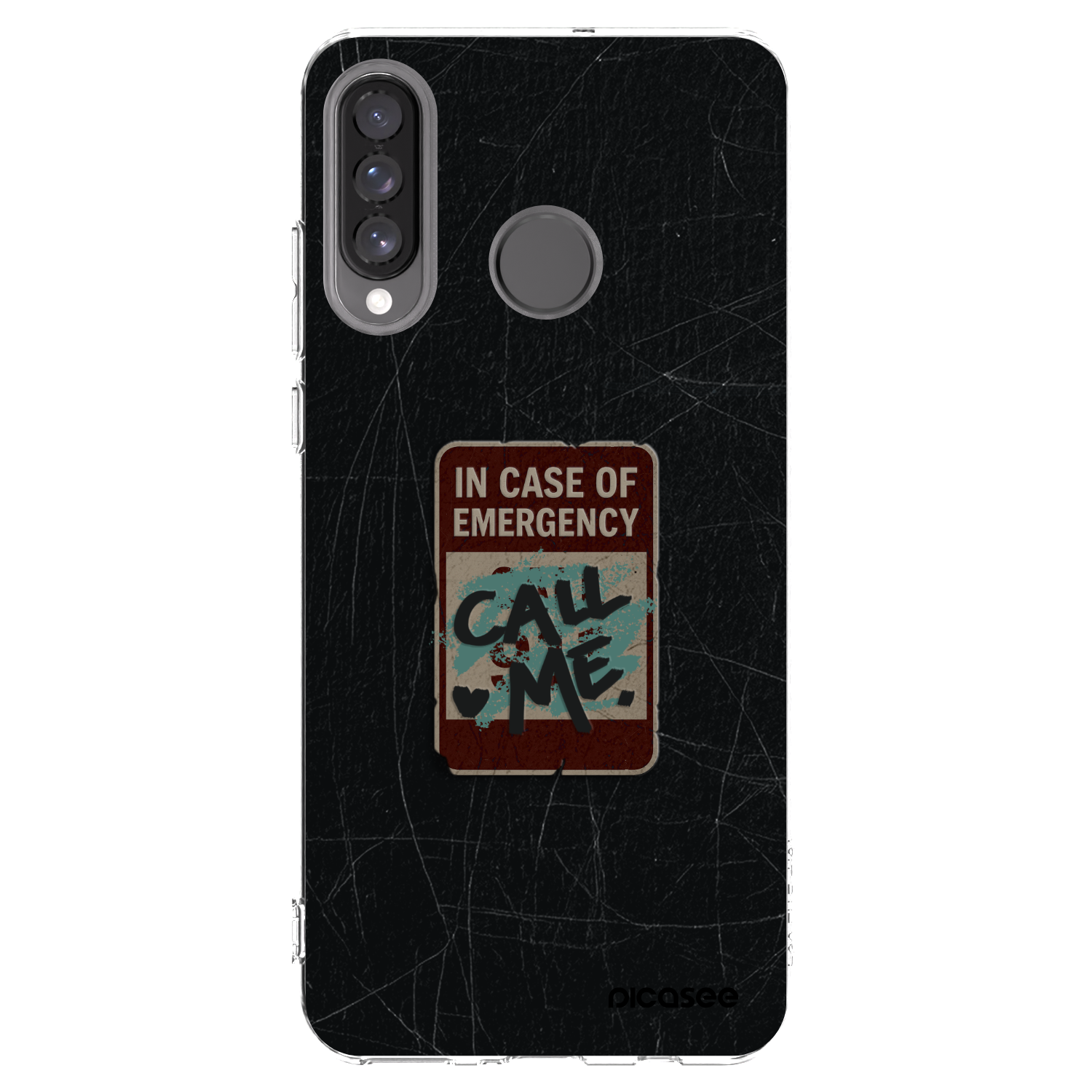 Picasee silikonska prozirna maskica za Huawei P30 Lite - EMERGENCY