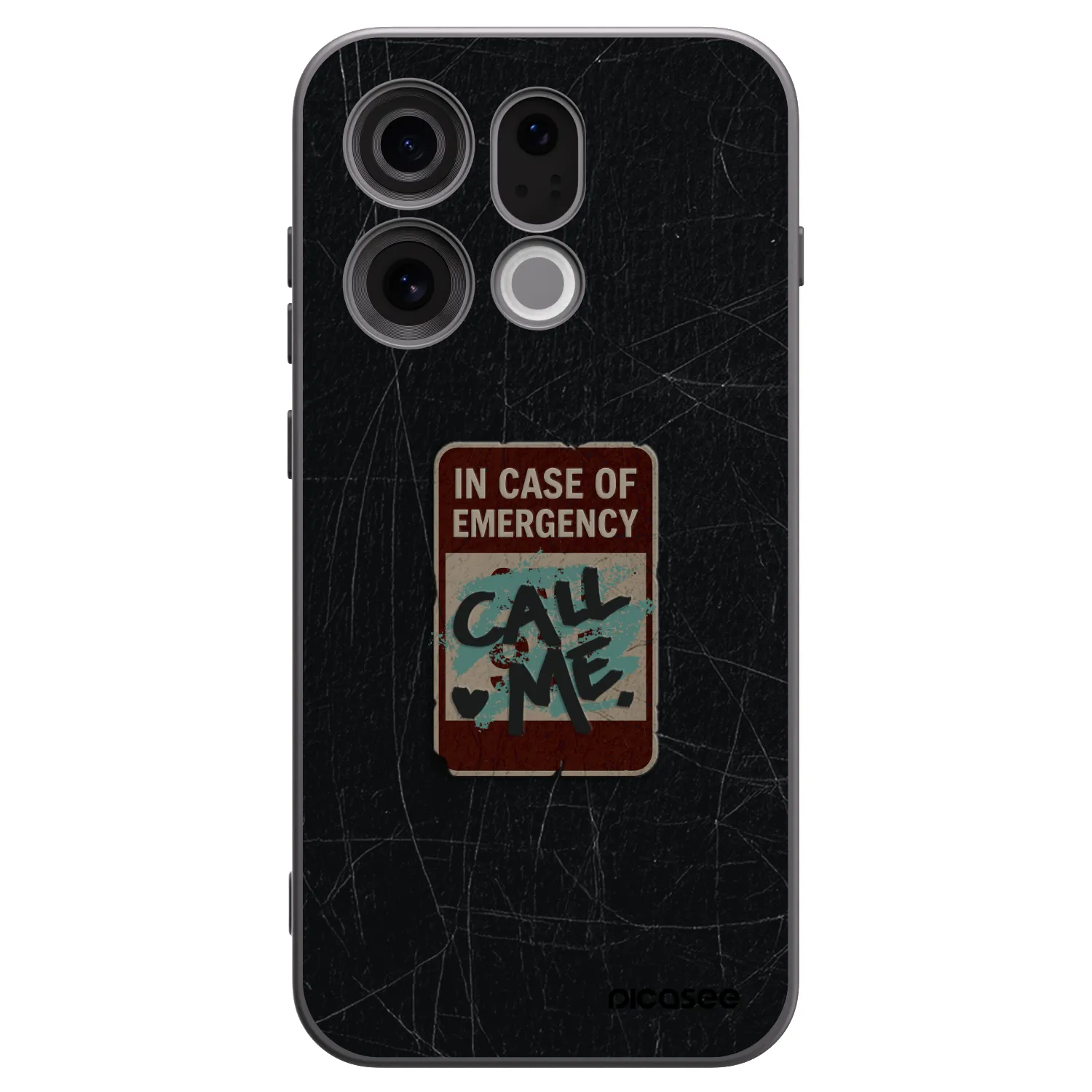 Picasee crna silikonska maskica za OPPO Find X9 - EMERGENCY