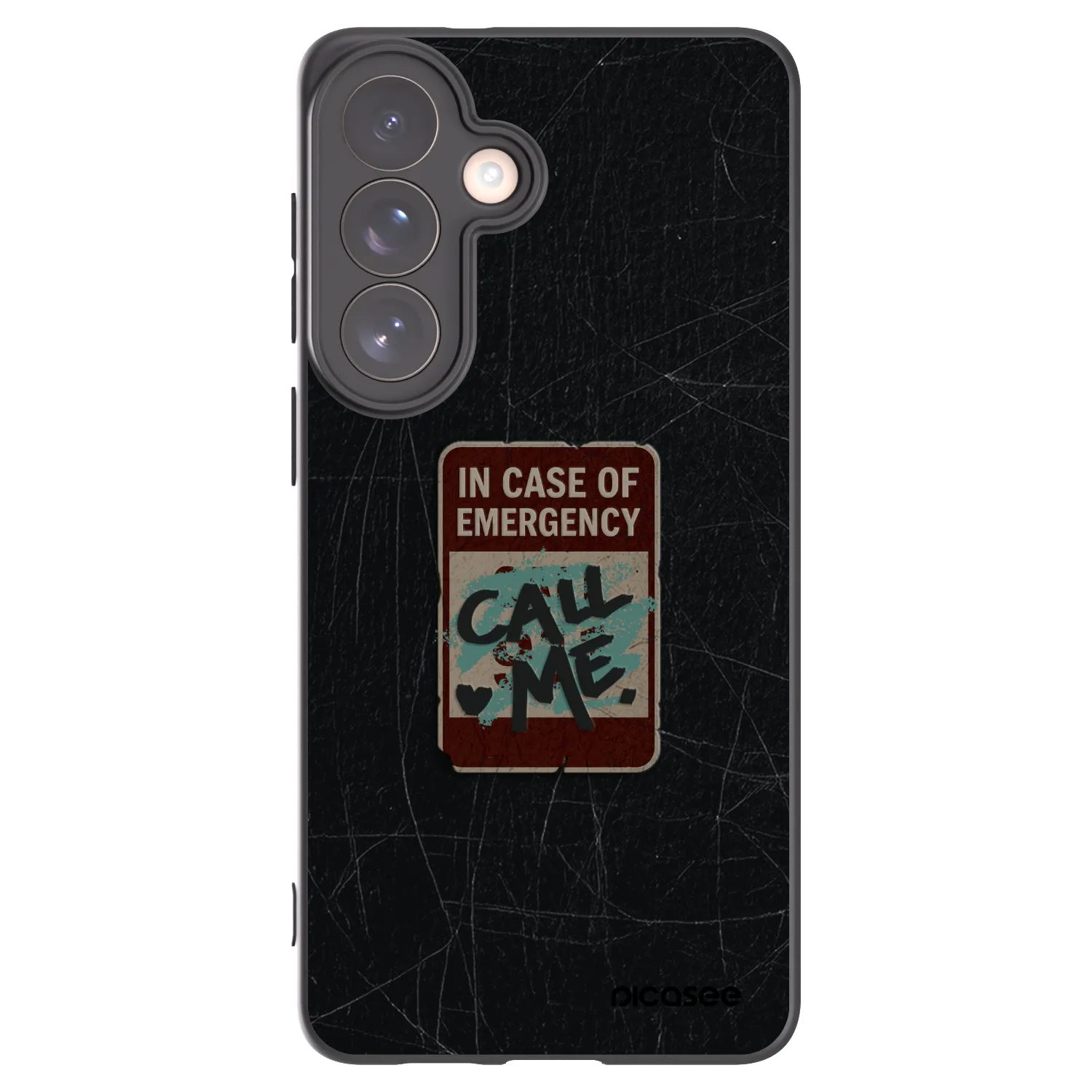 Picasee crna silikonska maskica za Samsung Galaxy S26+ - EMERGENCY