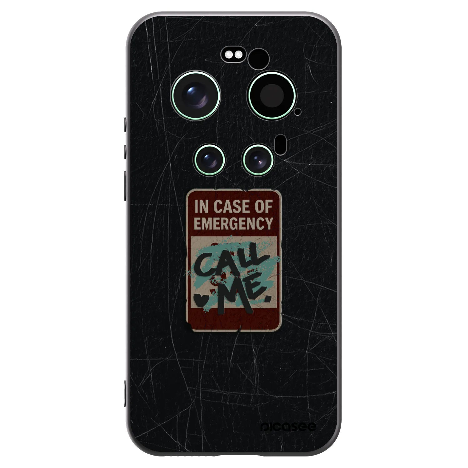 Picasee crna silikonska maskica za Xiaomi 17 Ultra - EMERGENCY