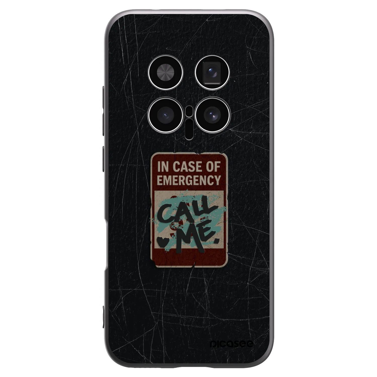 Picasee crna silikonska maskica za Honor Magic8 Pro 5G - EMERGENCY