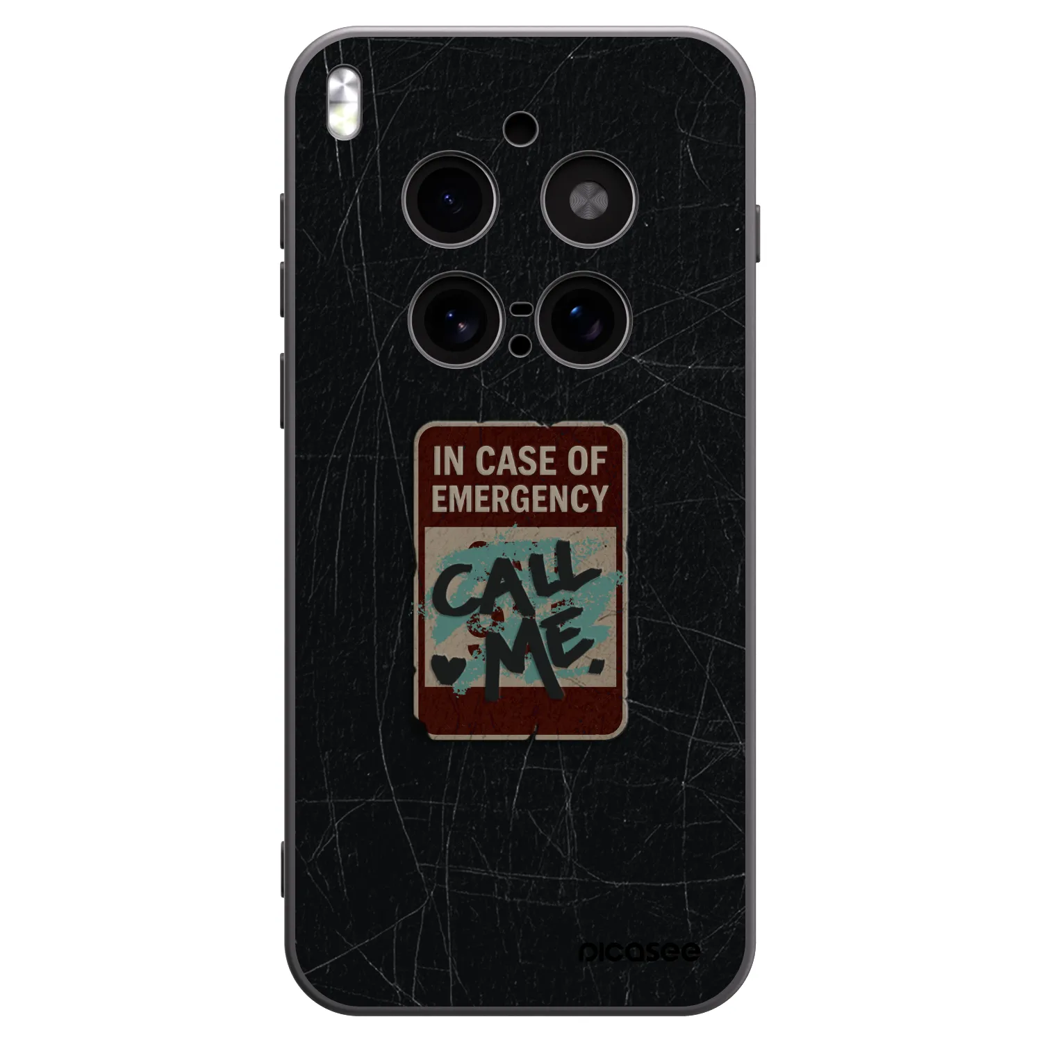 Picasee crna silikonska maskica za Vivo X300 Pro - EMERGENCY