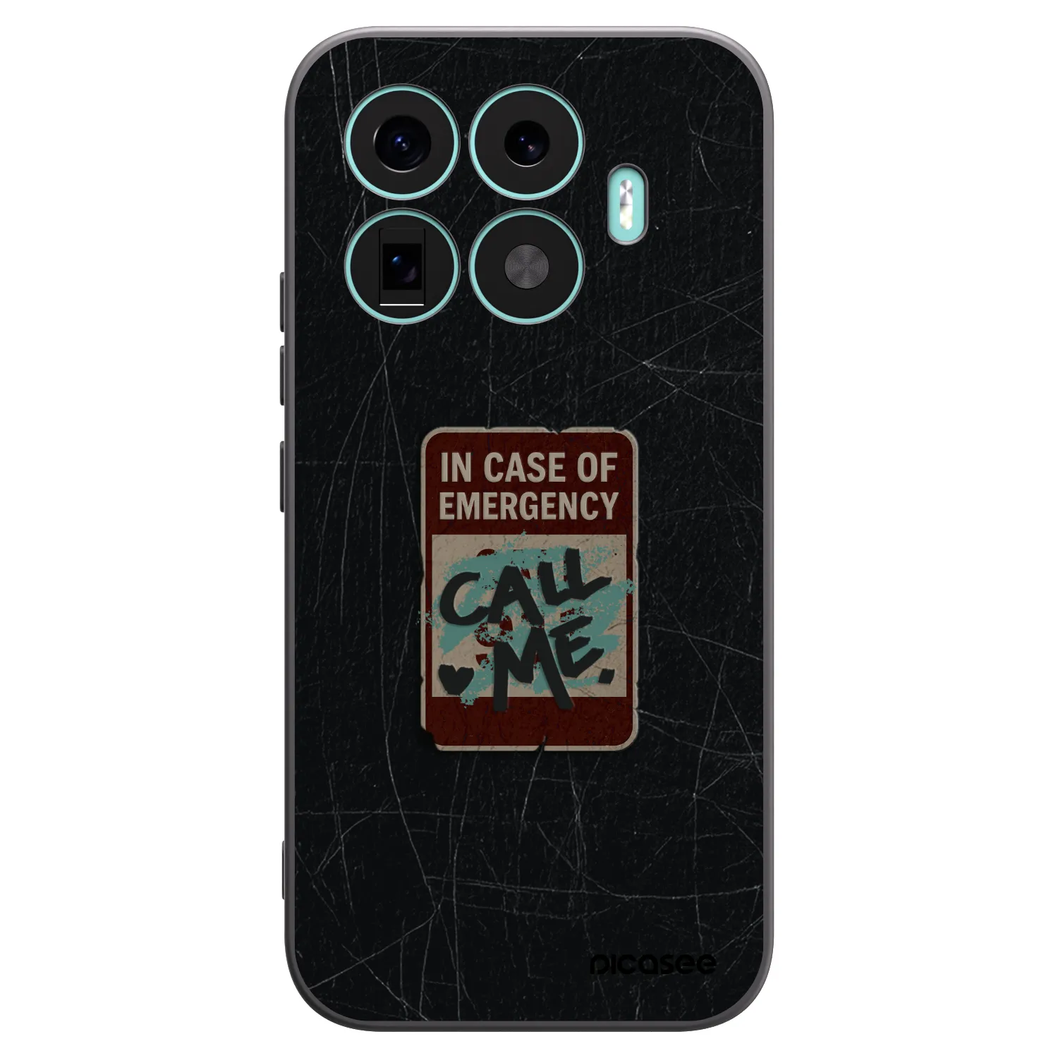 Picasee crna silikonska maskica za Xiaomi 17T - EMERGENCY