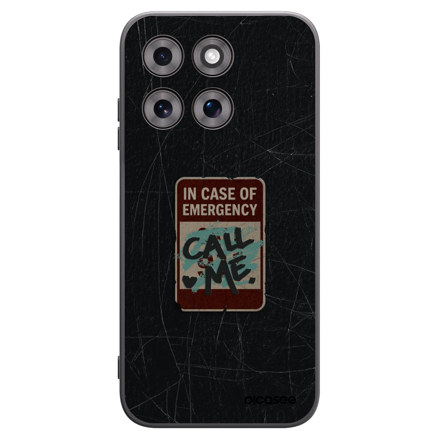 Picasee crna silikonska maskica za Motorola Moto G77 - EMERGENCY