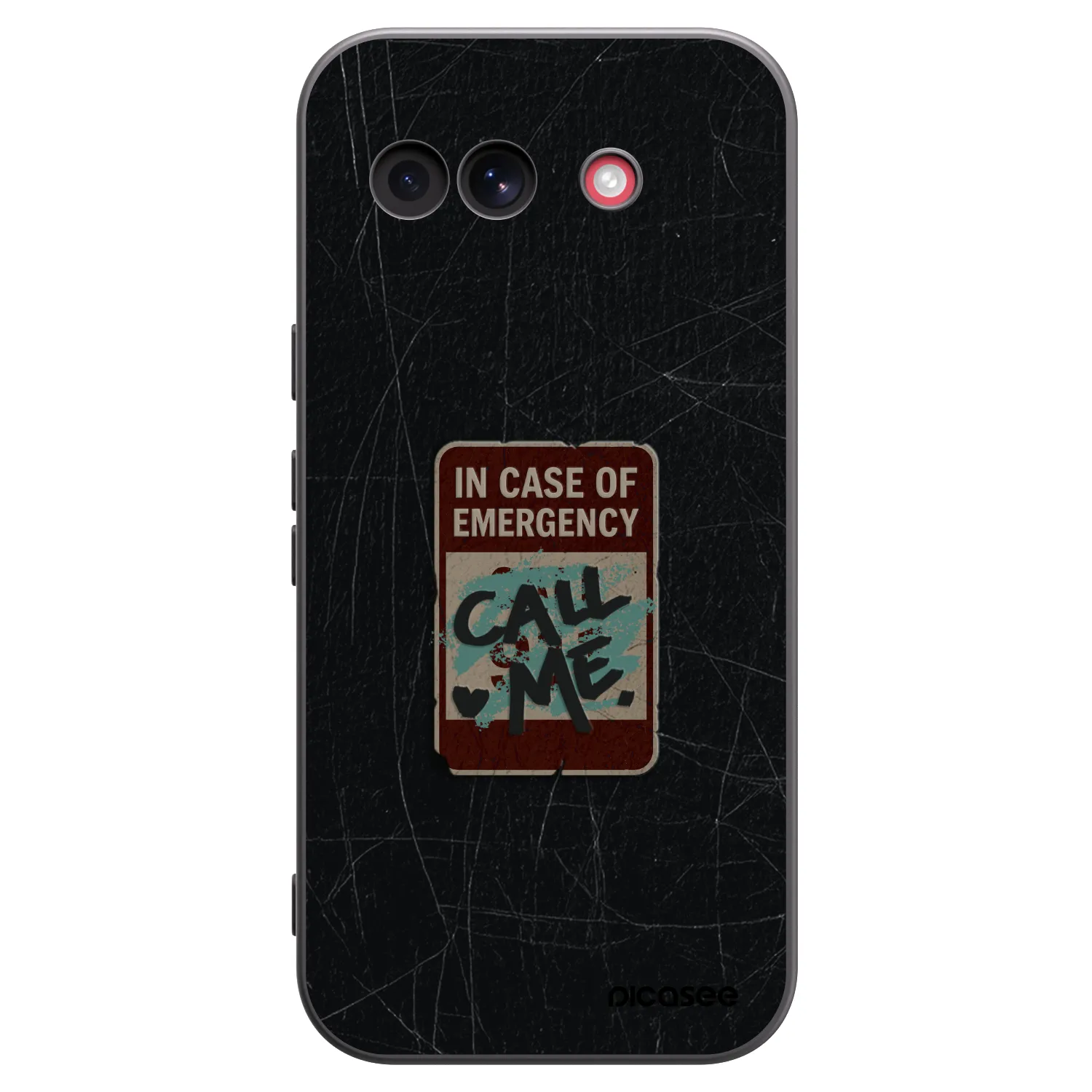 Picasee crna silikonska maskica za Google Pixel 10a - EMERGENCY
