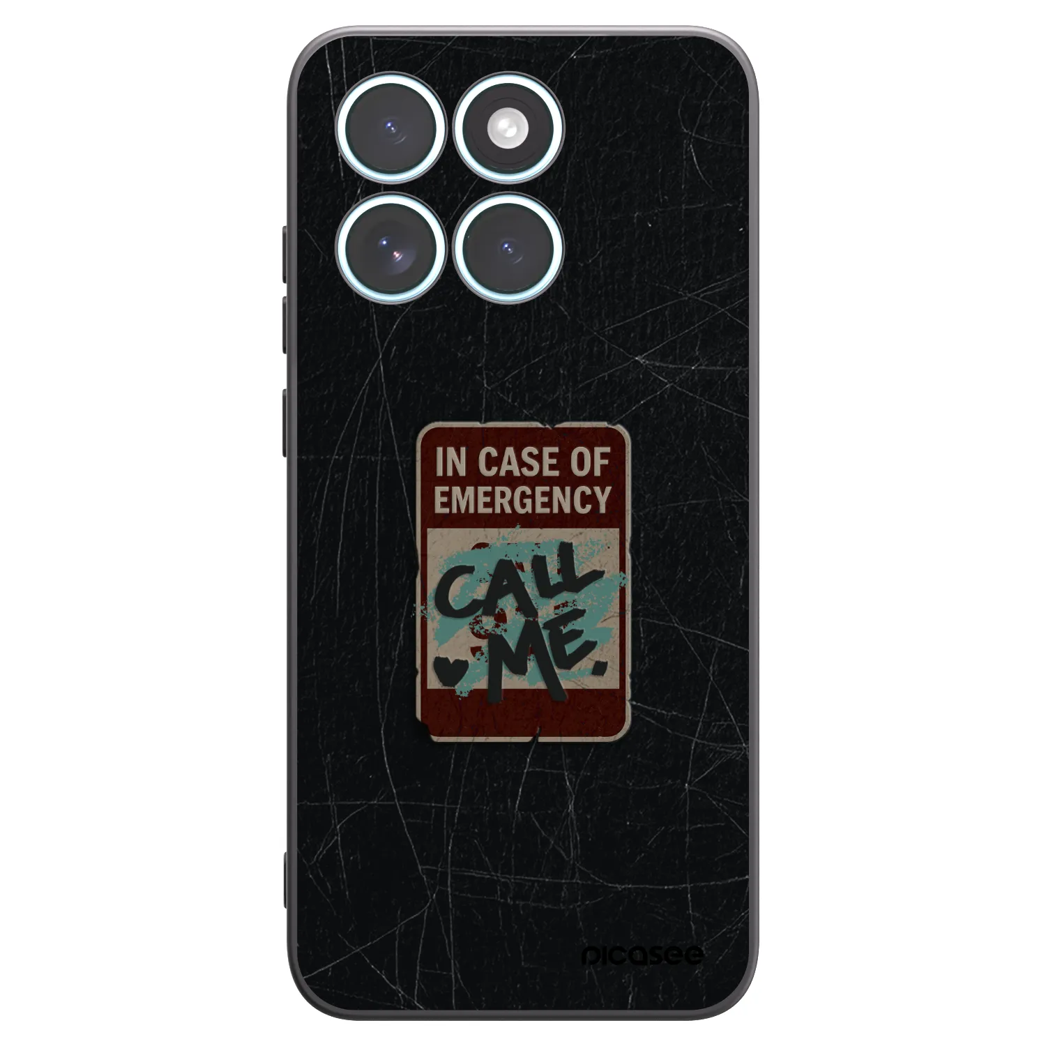 Picasee crna silikonska maskica za Motorola Edge 70 Fusion - EMERGENCY