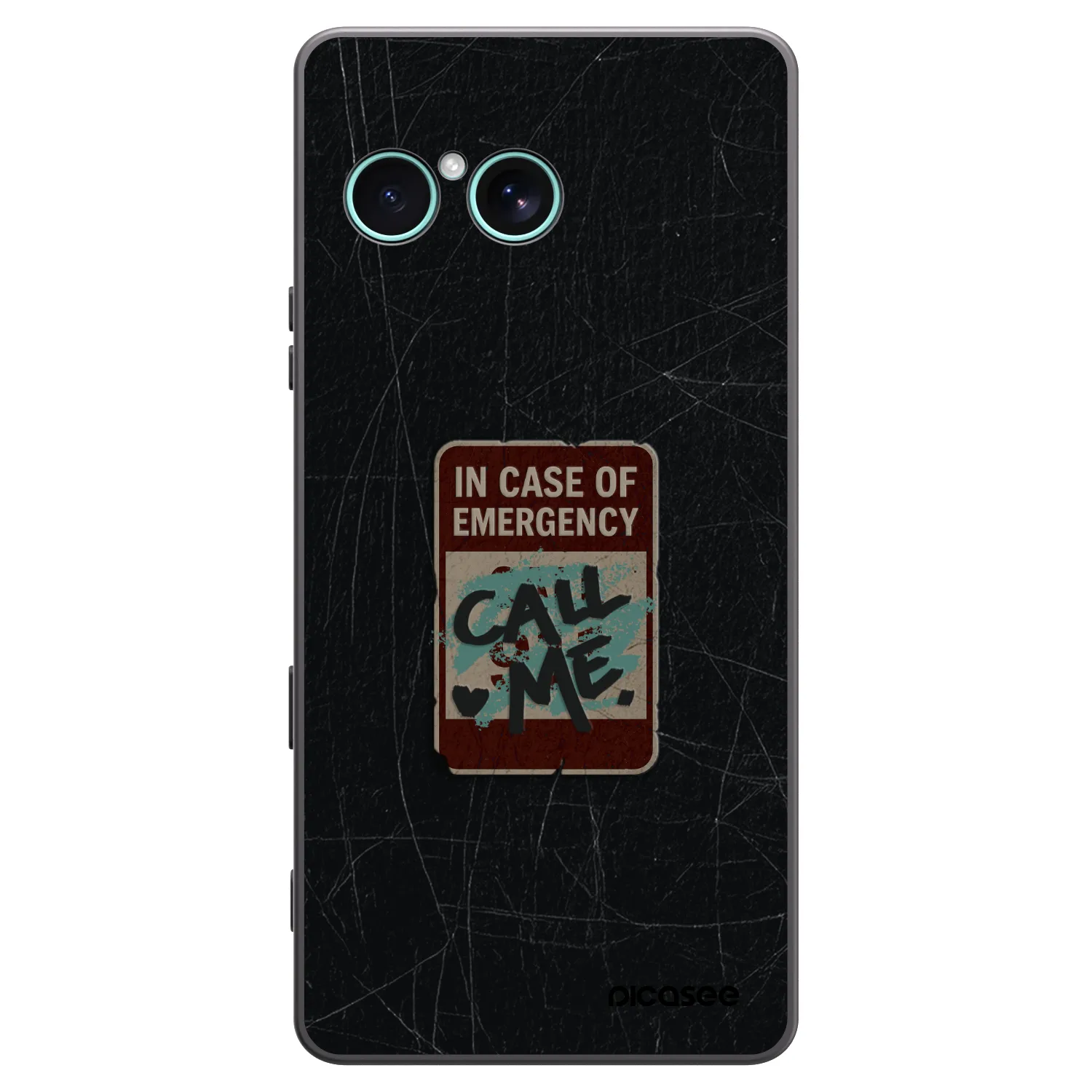Picasee crna silikonska maskica za Sony Xperia 10 VII - EMERGENCY