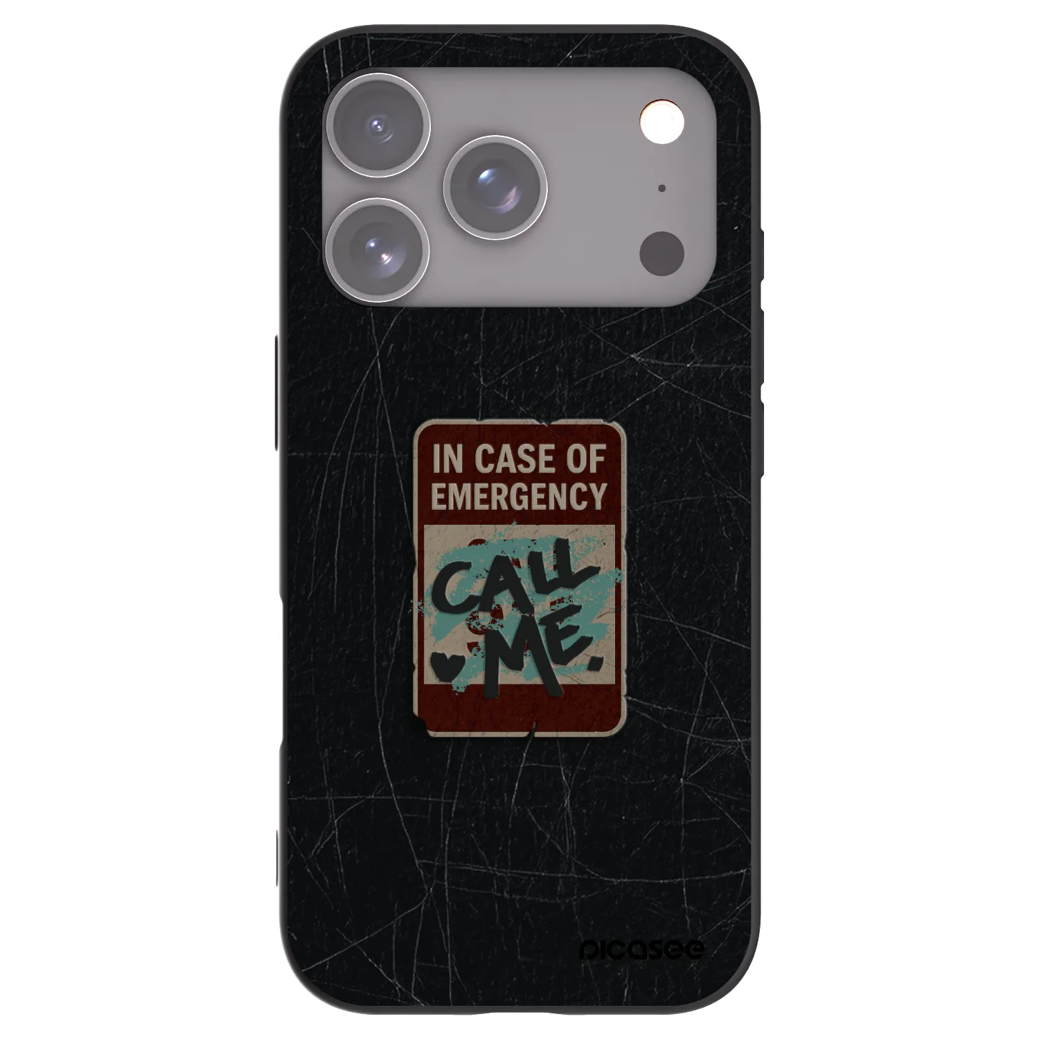 Picasee crna silikonska maskica za Apple iPhone 18 Pro - EMERGENCY