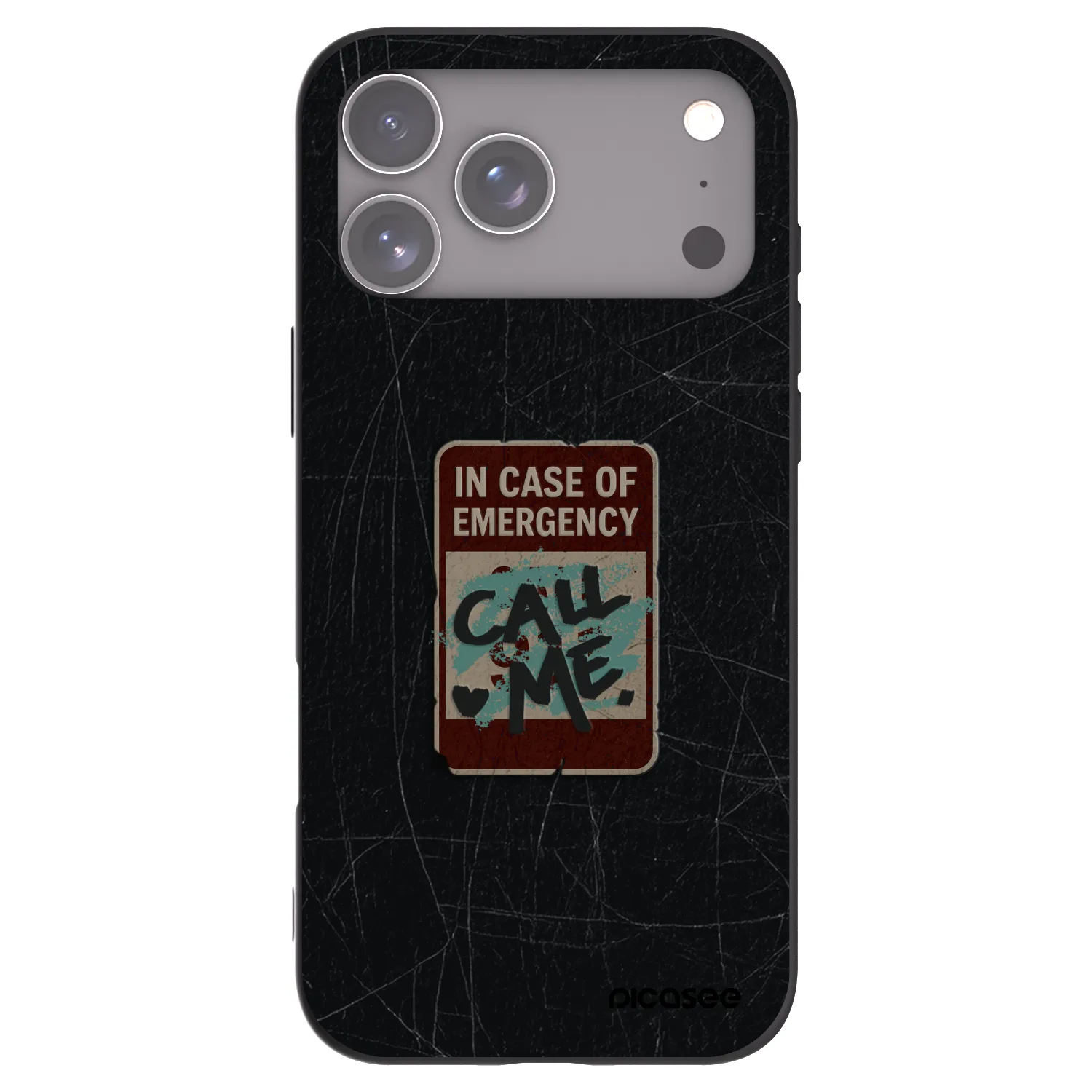 Picasee crna silikonska maskica za Apple iPhone 18 Pro Max - EMERGENCY