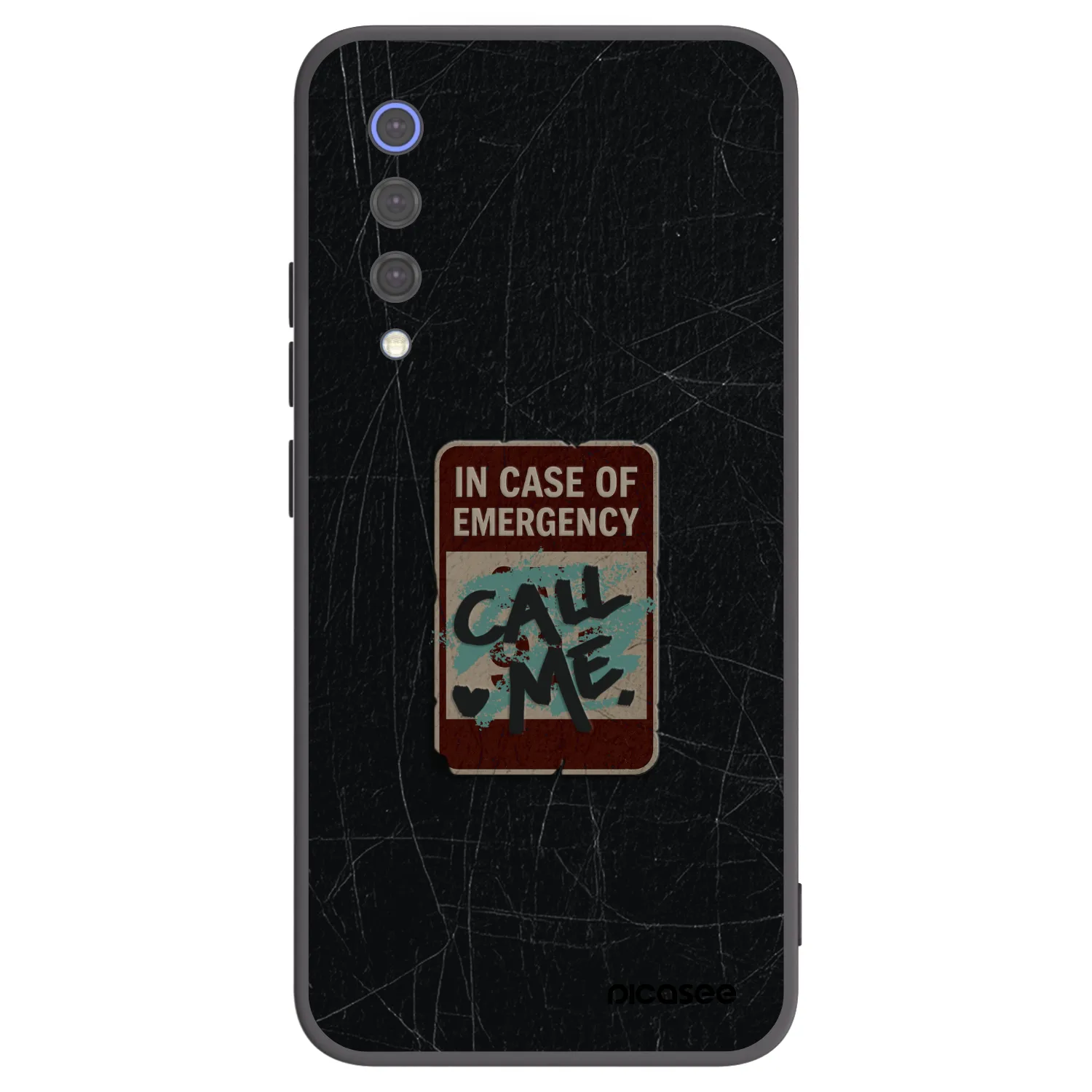 Picasee crna silikonska maskica za Xiaomi Mi 9 SE - EMERGENCY