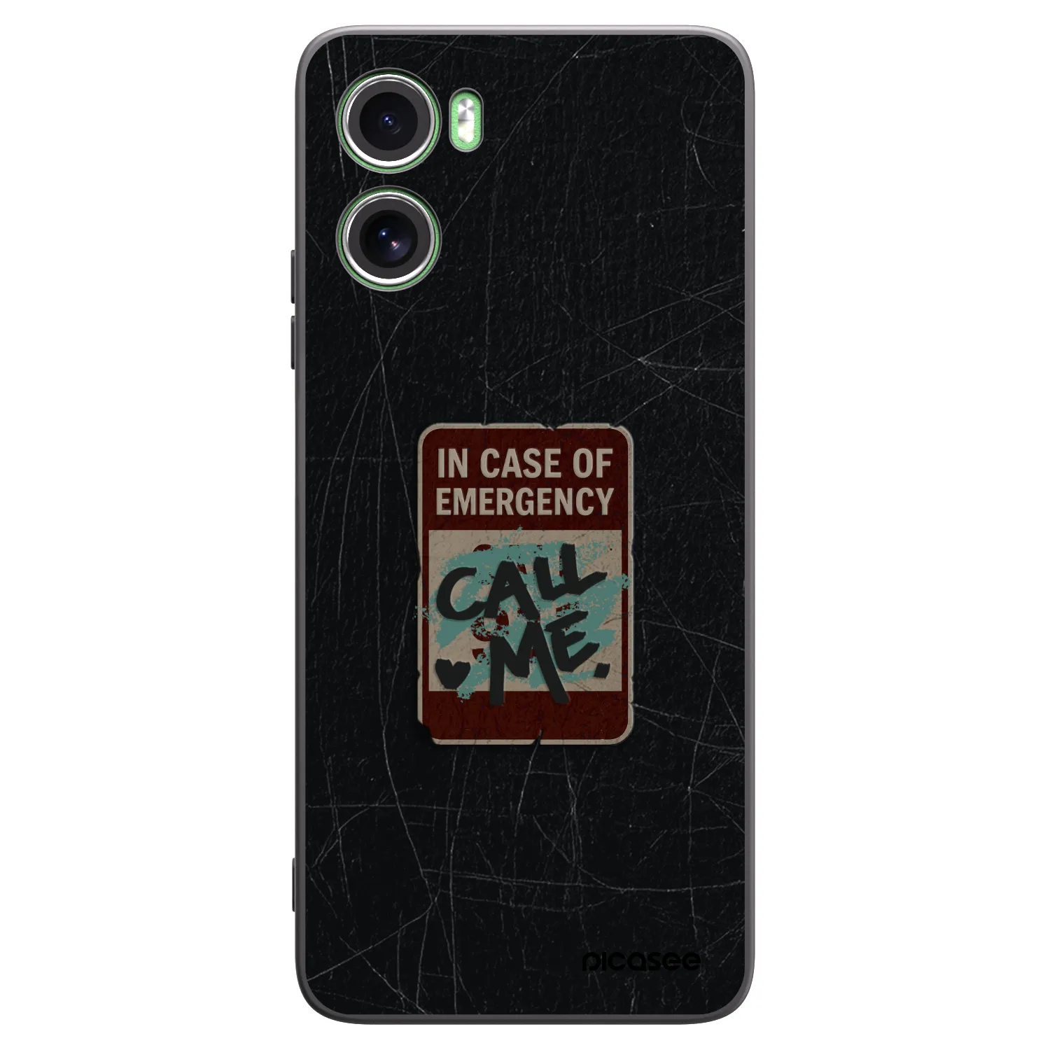 Picasee crna silikonska maskica za Motorola Moto G06 - EMERGENCY