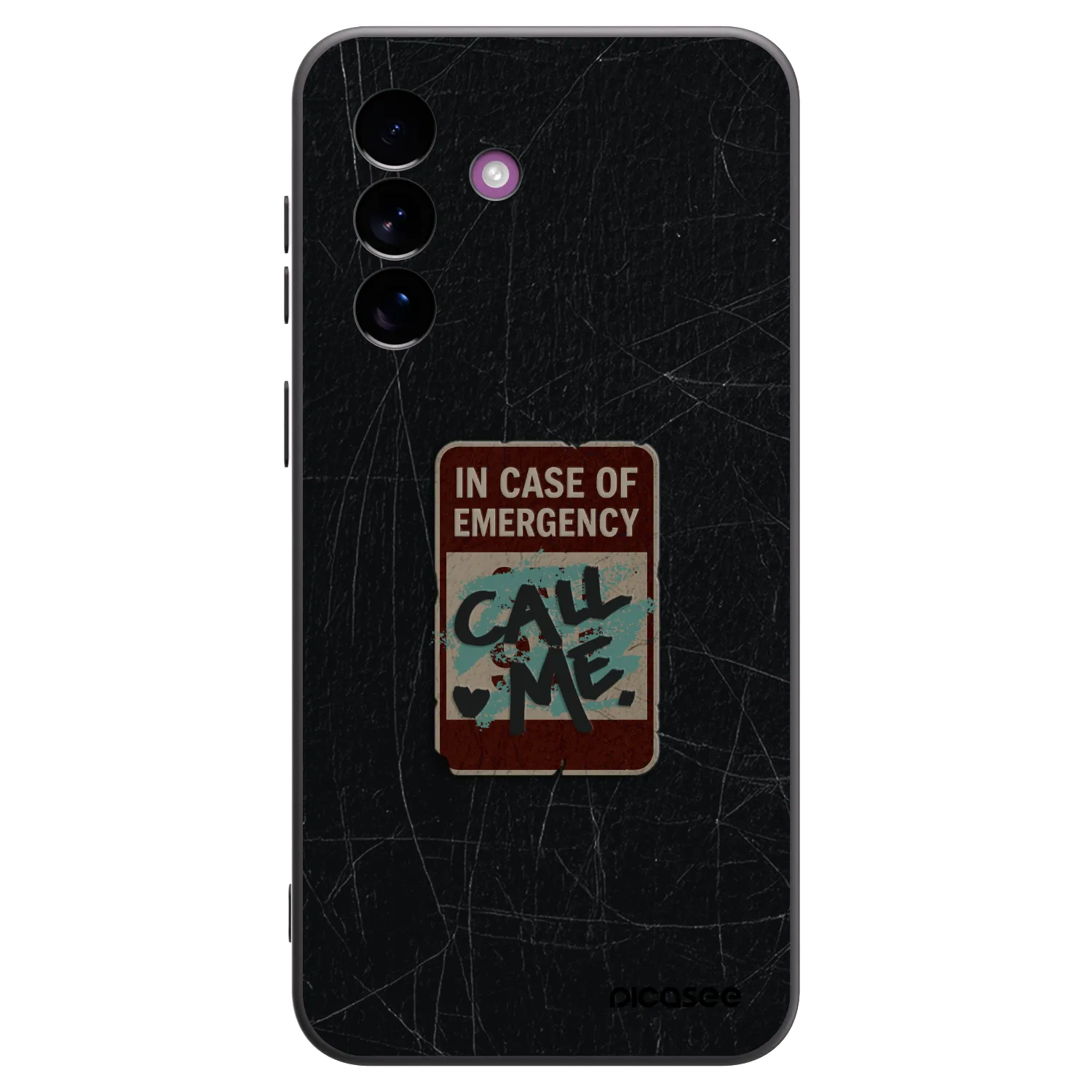 Picasee crna silikonska maskica za Samsung Galaxy A37 - EMERGENCY