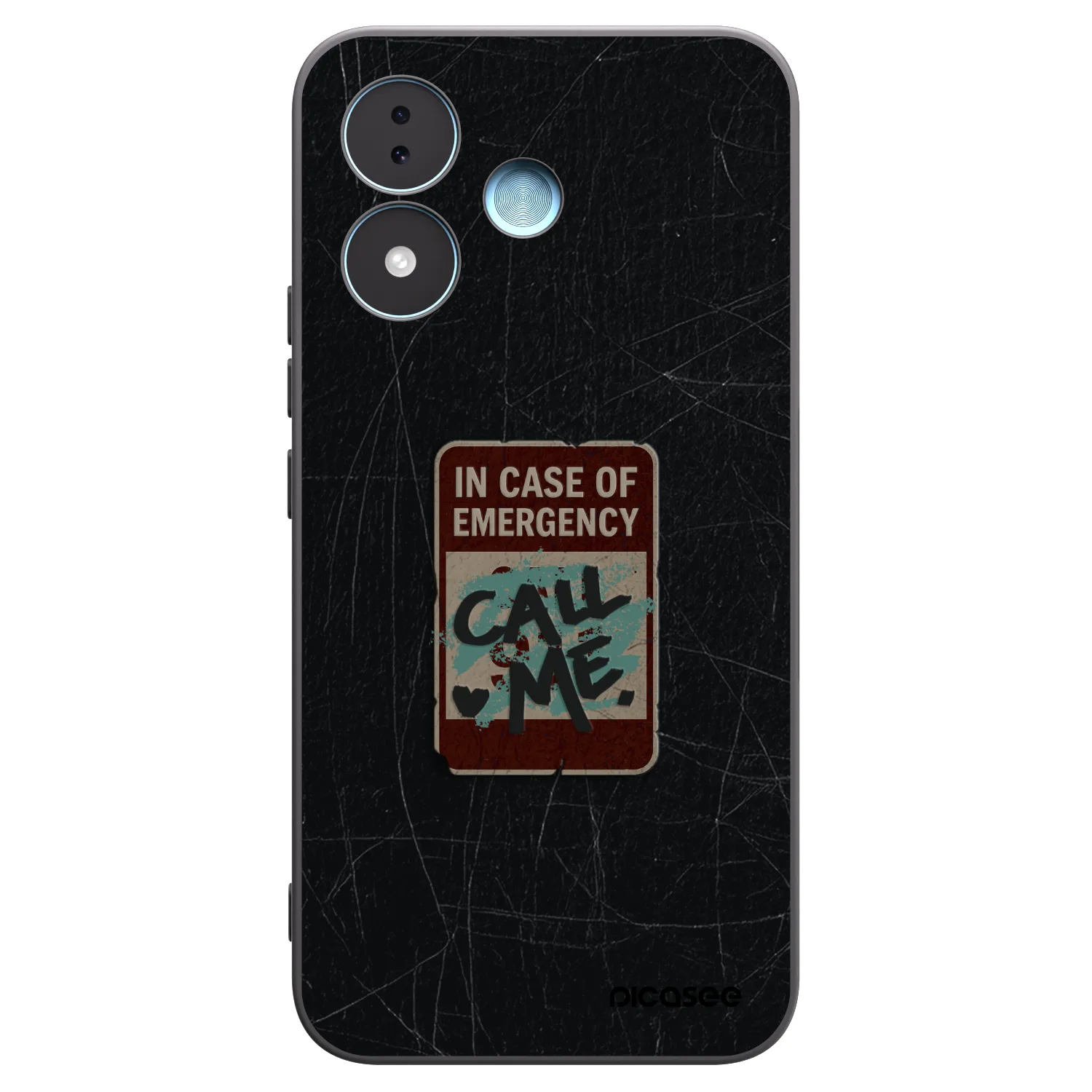 Picasee crna silikonska maskica za Xiaomi Redmi Note 17 5G - EMERGENCY