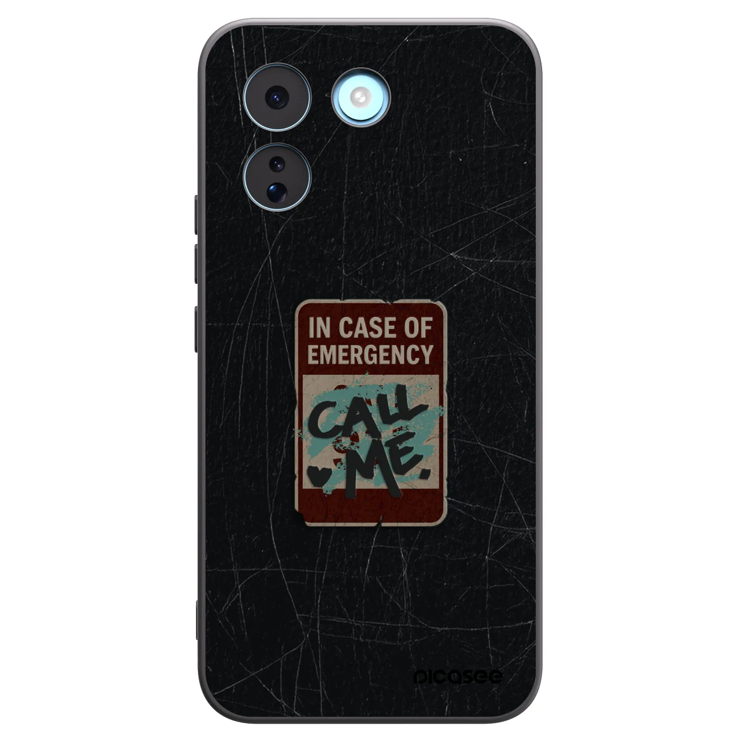 Picasee crna silikonska maskica za Xiaomi Redmi Note 17 Pro MAX 5G - EMERGENCY