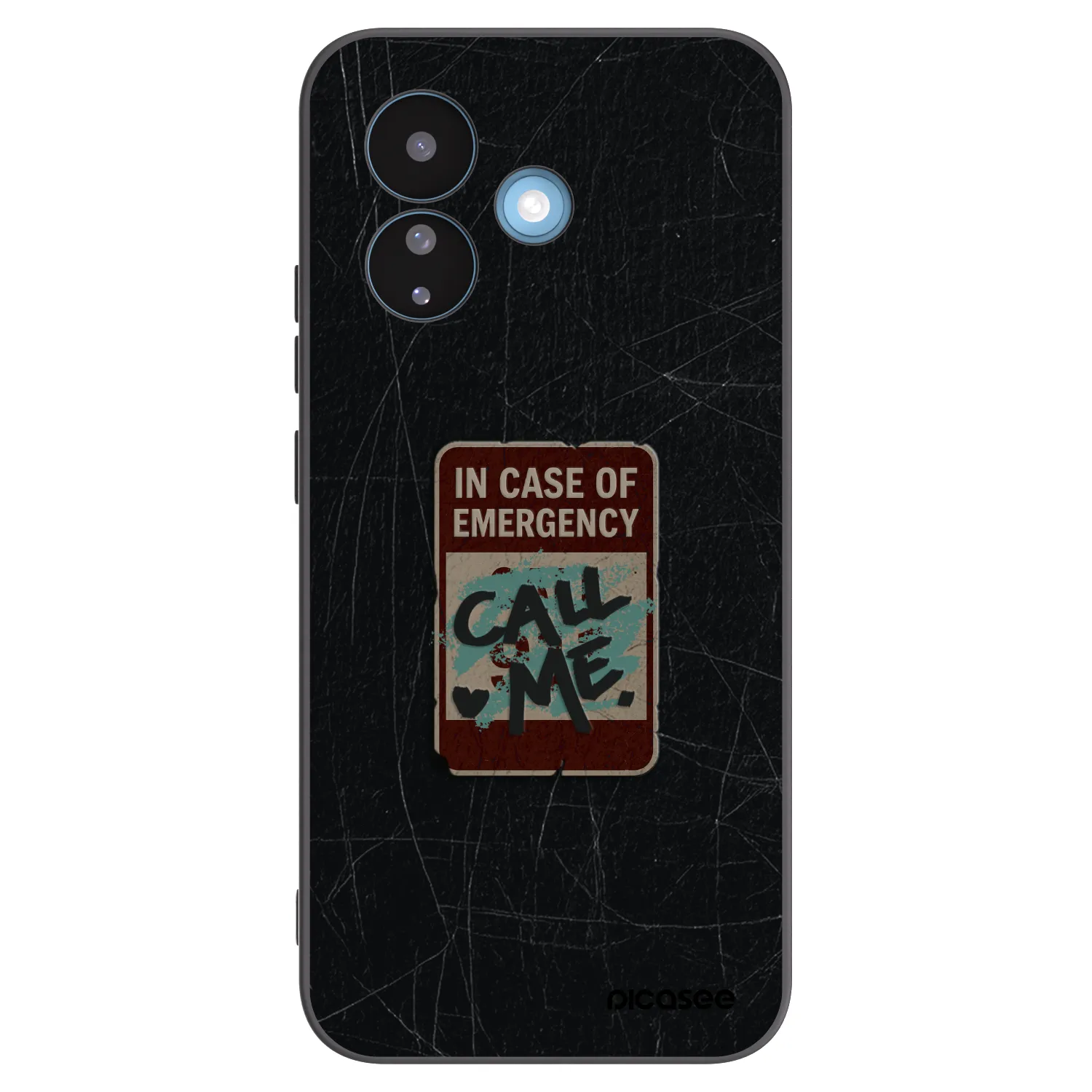 Picasee crna silikonska maskica za Xiaomi Redmi Note 17 Pro 5G - EMERGENCY