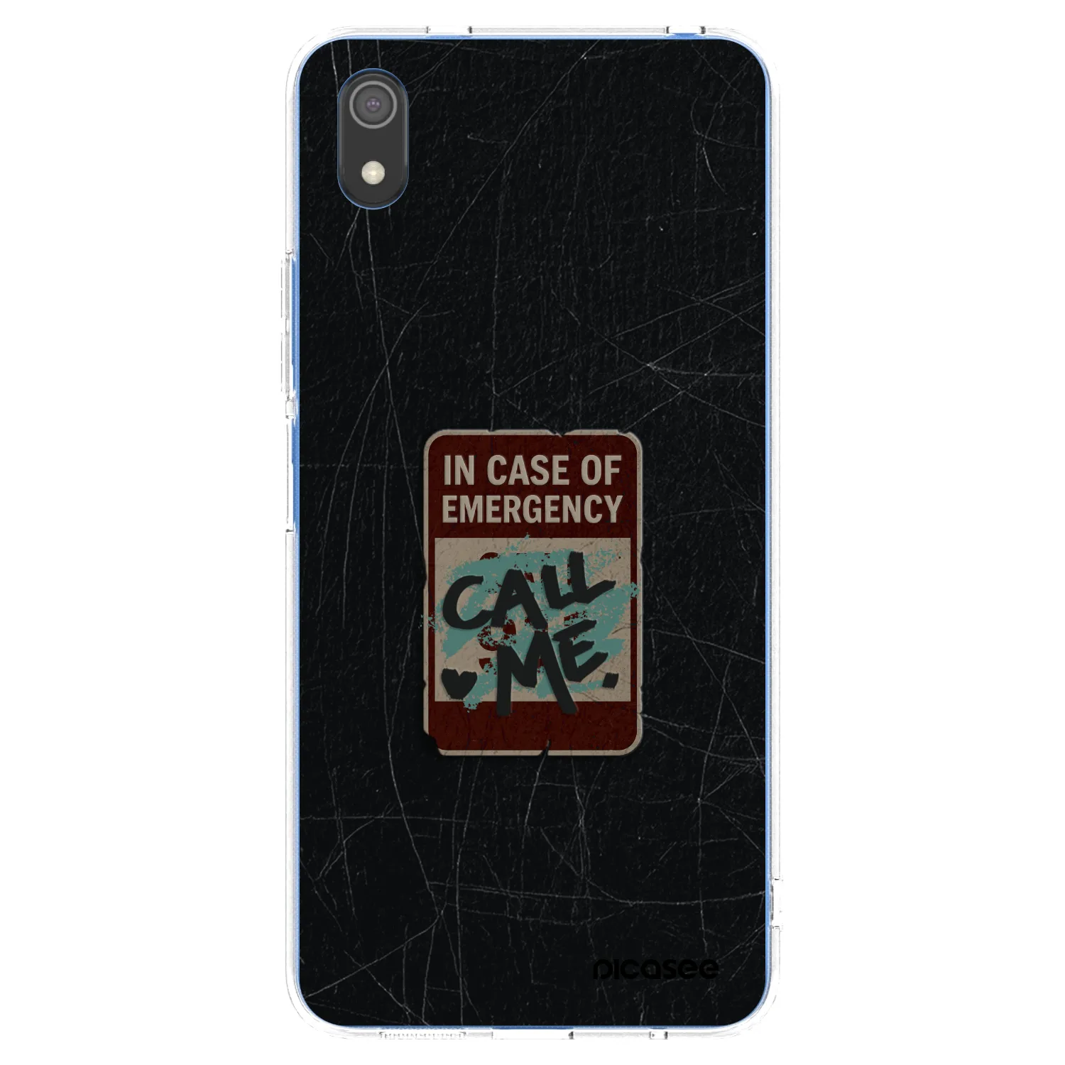 Picasee silikonska prozirna maskica za Xiaomi Redmi 7A - EMERGENCY