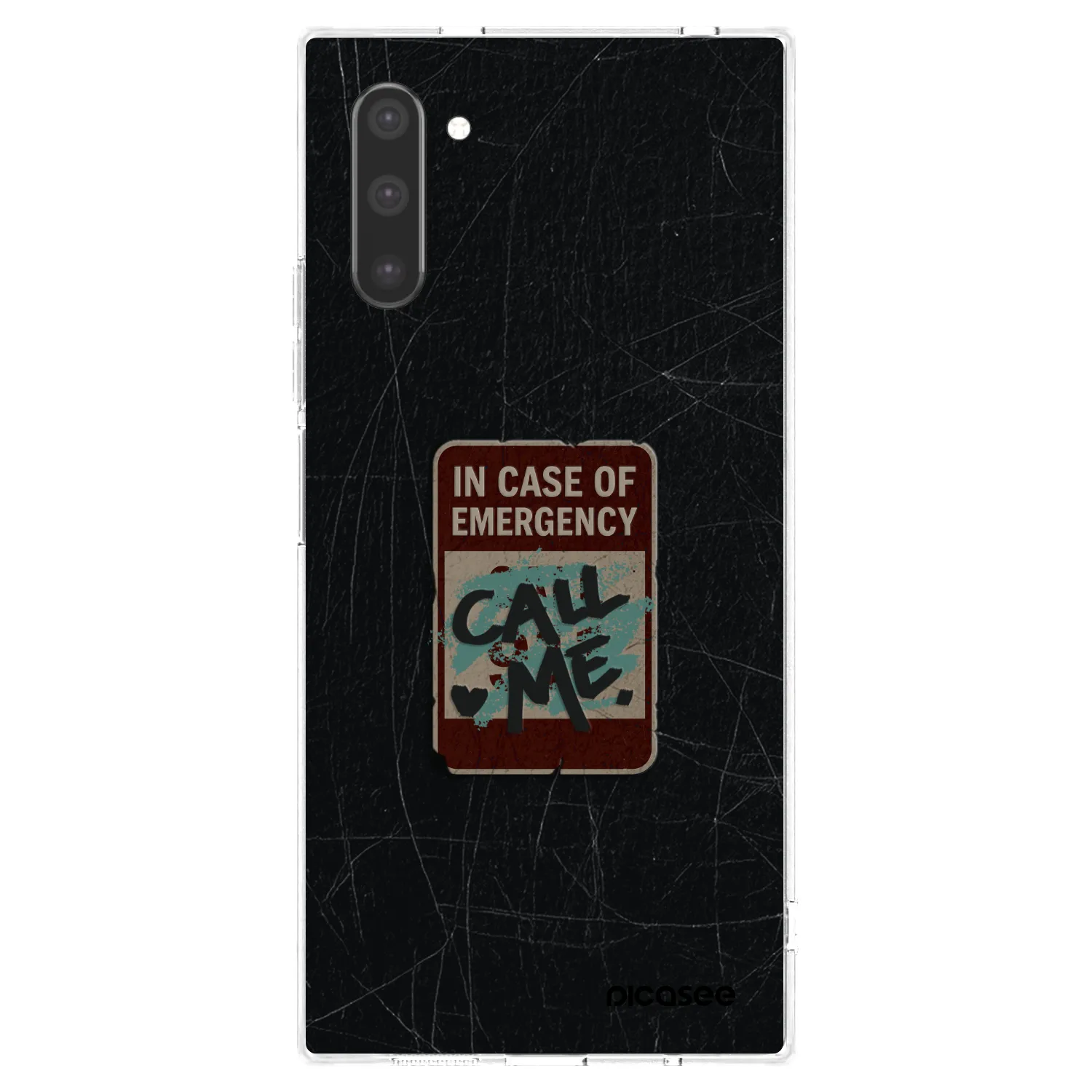 Picasee silikonska prozirna maskica za Samsung Galaxy Note 10 N970F - EMERGENCY