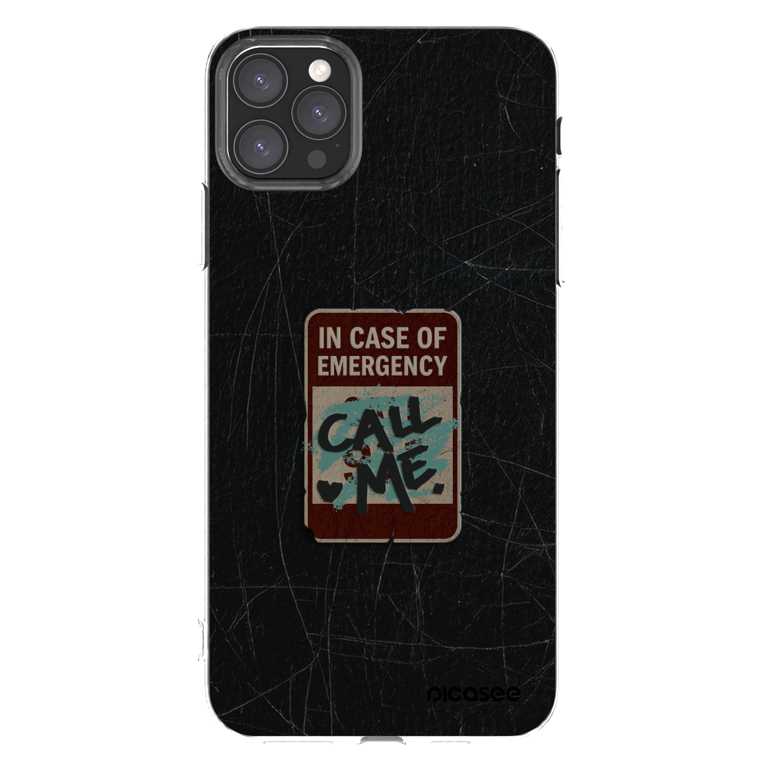 Picasee silikonska prozirna maskica za Apple iPhone 11 Pro Max - EMERGENCY