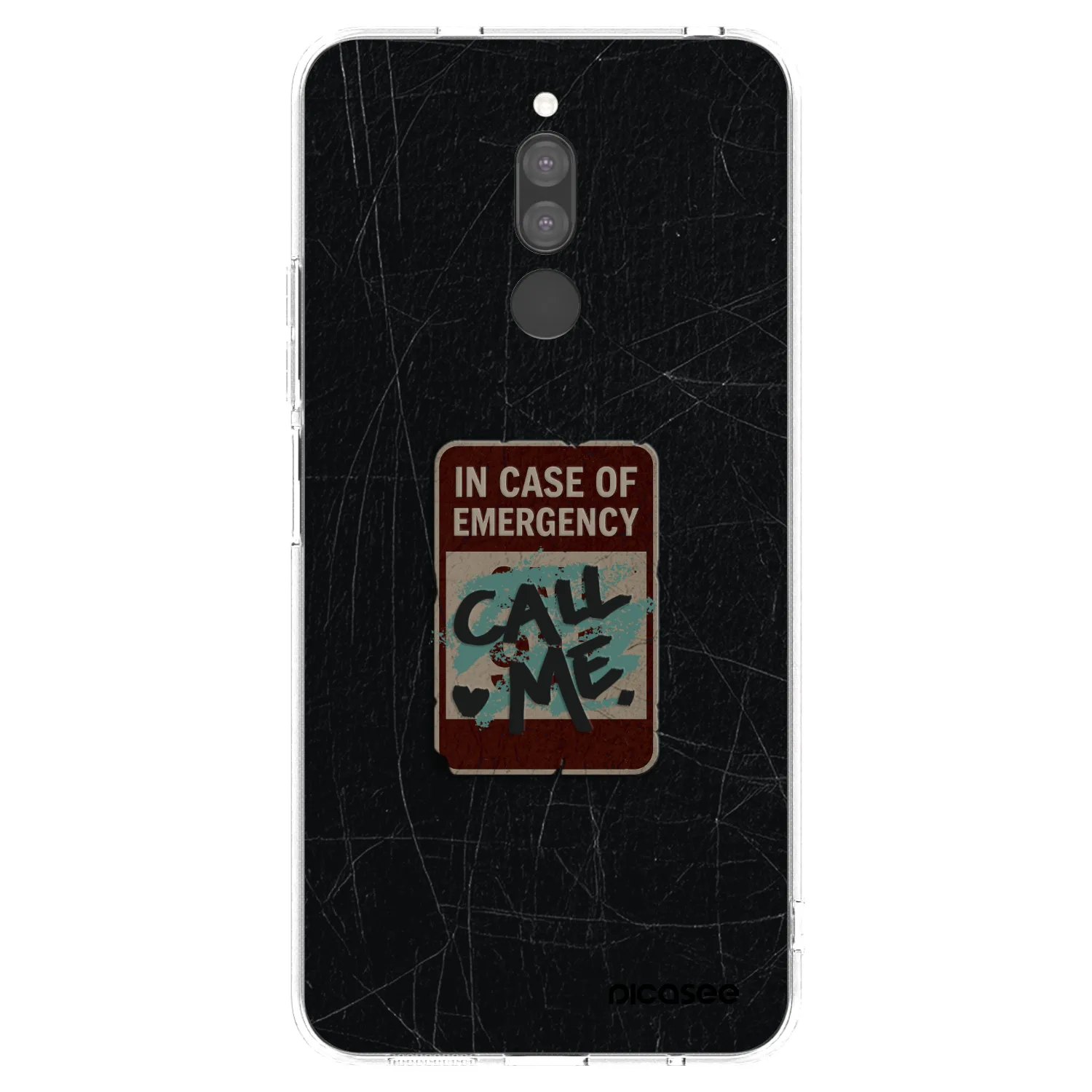 Picasee silikonska prozirna maskica za Xiaomi Redmi 8 - EMERGENCY