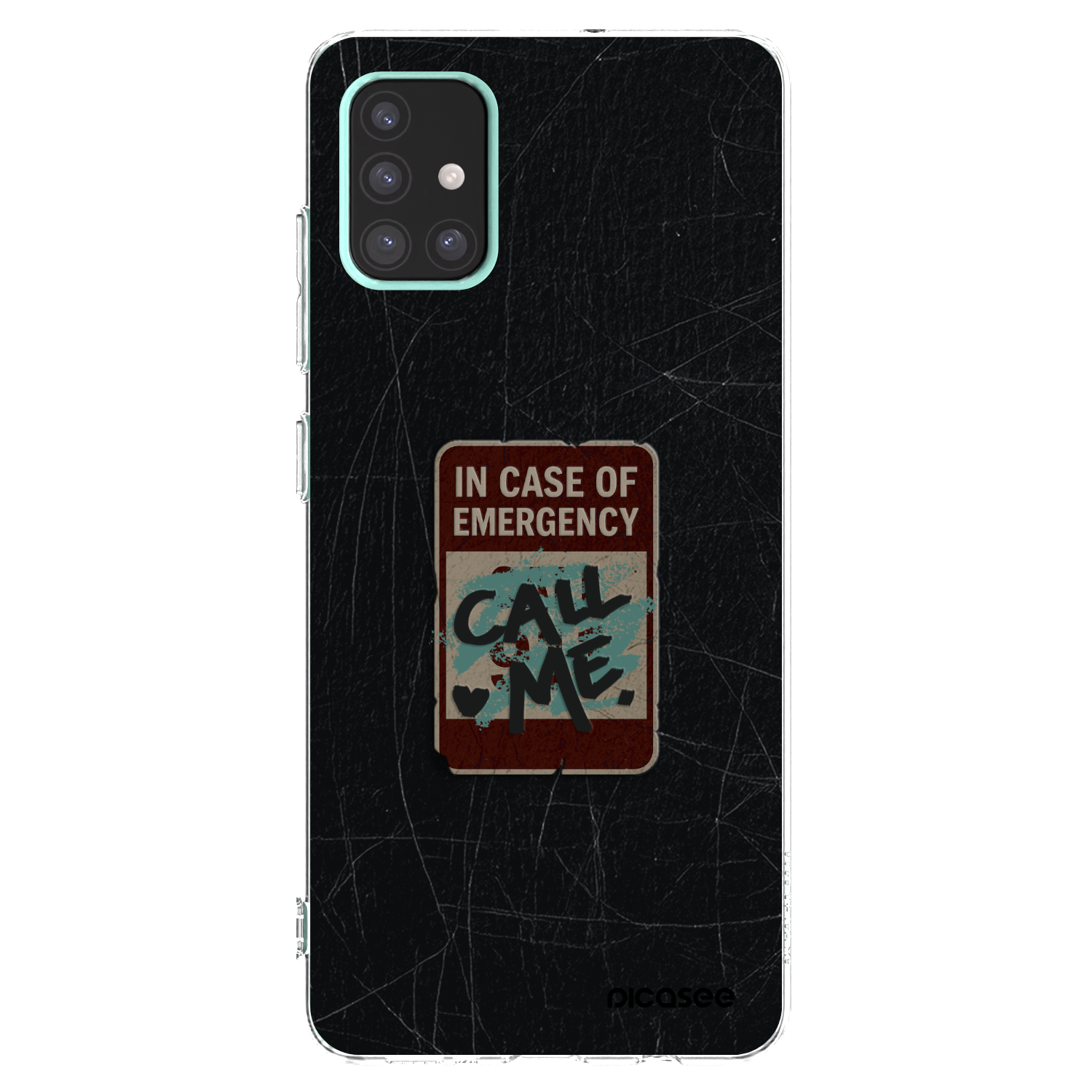 Picasee silikonska prozirna maskica za Samsung Galaxy A51 A515F - EMERGENCY