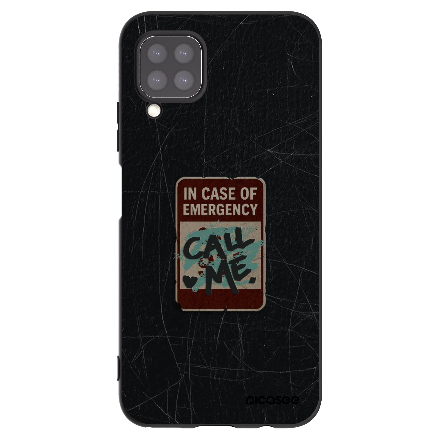 Picasee crna silikonska maskica za Huawei P40 Lite - EMERGENCY