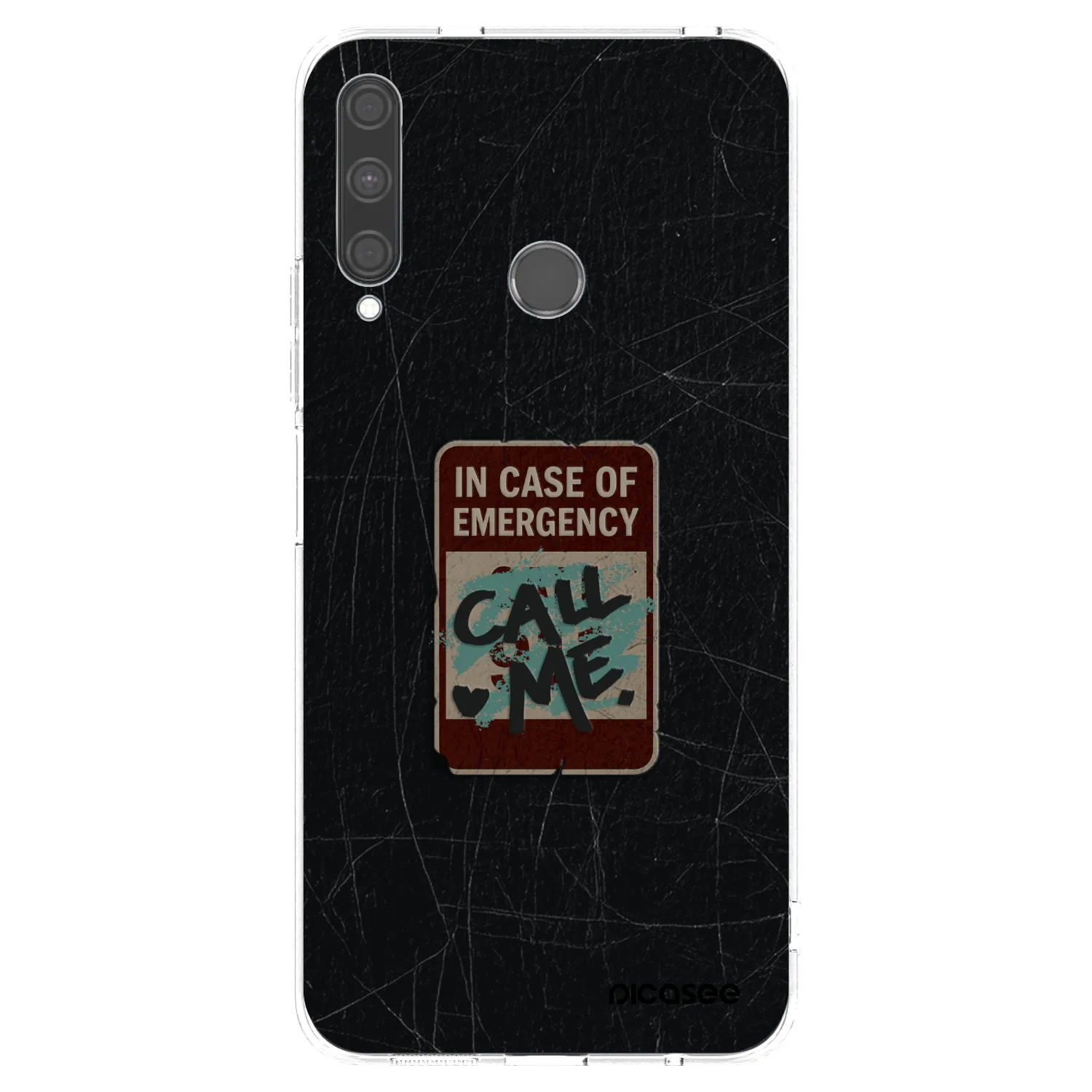 Picasee silikonska prozirna maskica za Huawei P40 Lite E - EMERGENCY