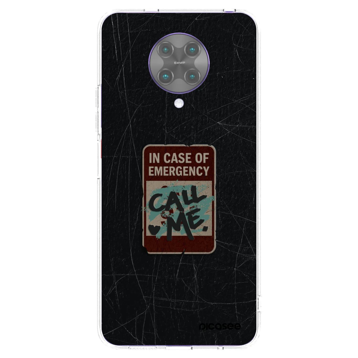 Picasee silikonska prozirna maskica za Xiaomi Poco F2 Pro - EMERGENCY