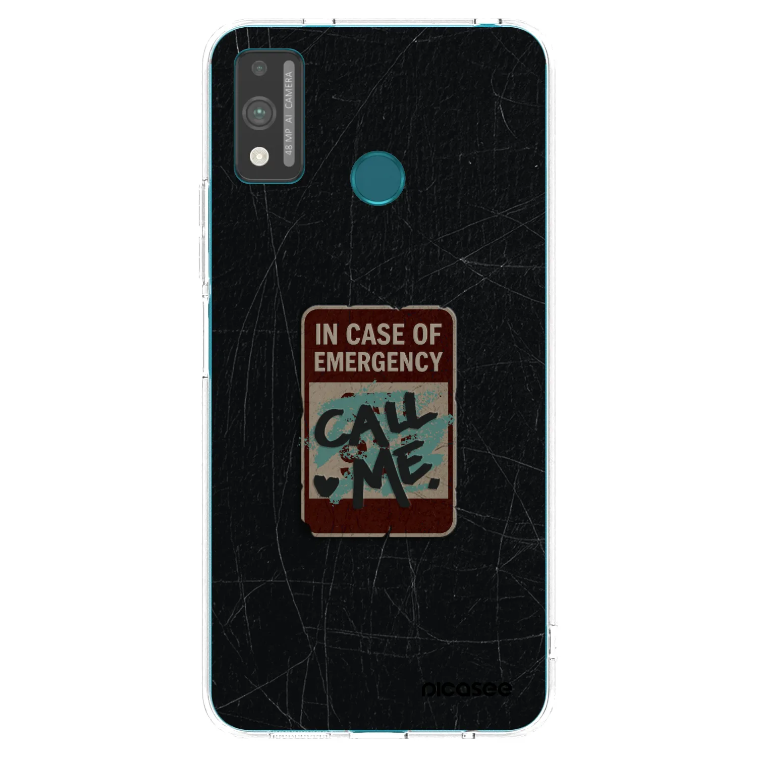 Picasee silikonska prozirna maskica za Honor 9X Lite - EMERGENCY