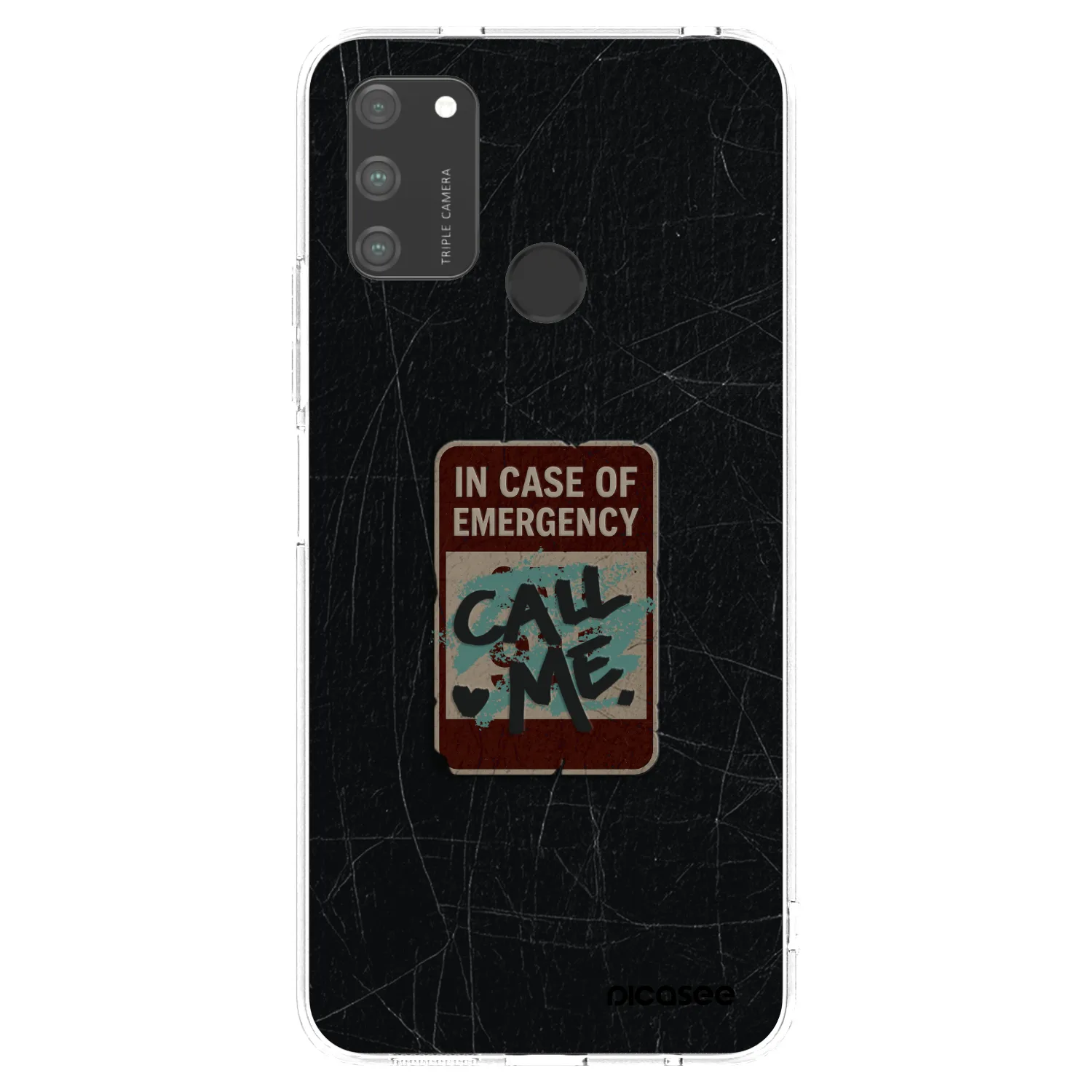Picasee silikonska prozirna maskica za Honor 9A - EMERGENCY