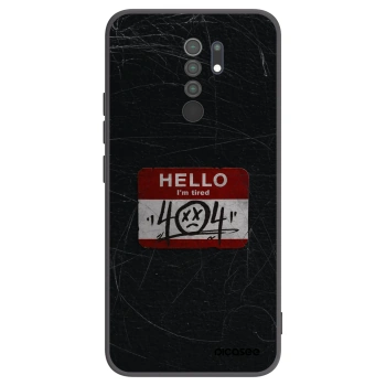 Picasee crna silikonska maskica za Xiaomi Redmi 9 - HELLO 404